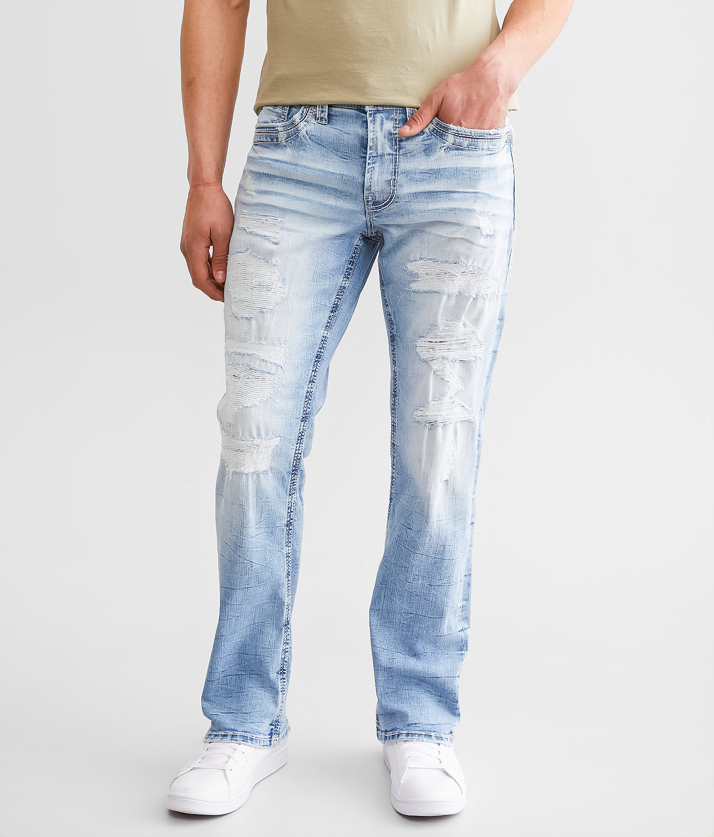 Salvage Anarchy Straight Stretch Jean - Men's Jeans in Eleusis