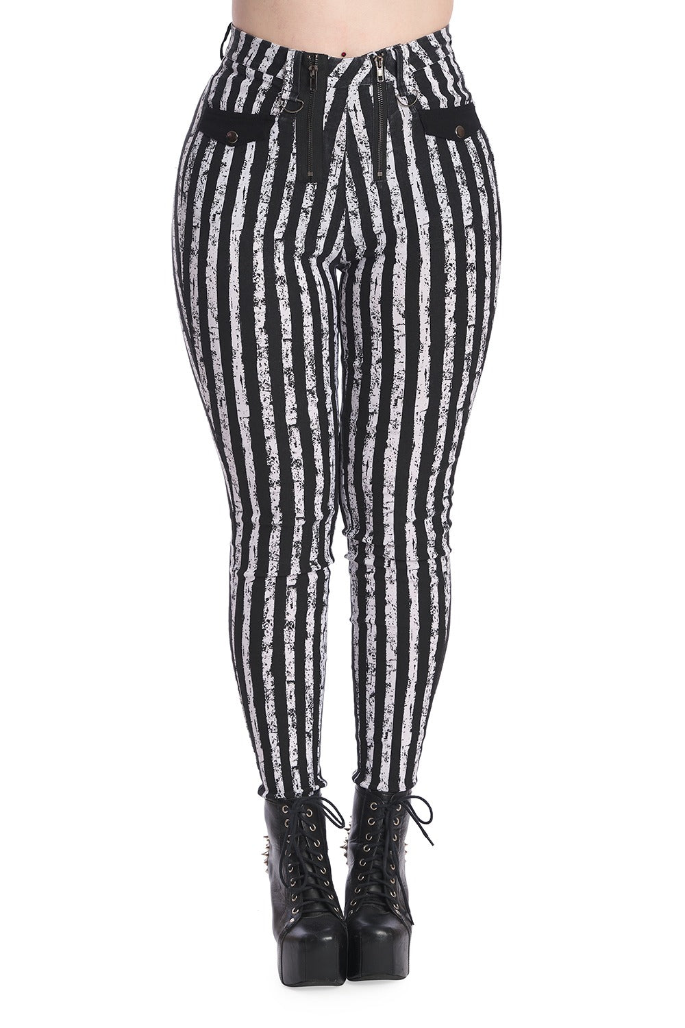 Little Lydia Striped Skinny Jeans