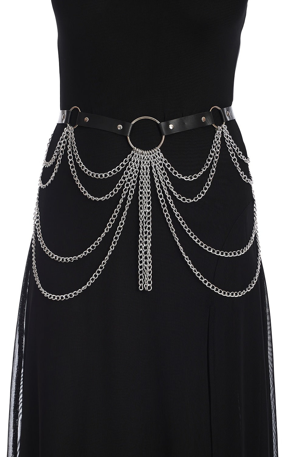 Draped Chains Gothic Belt
