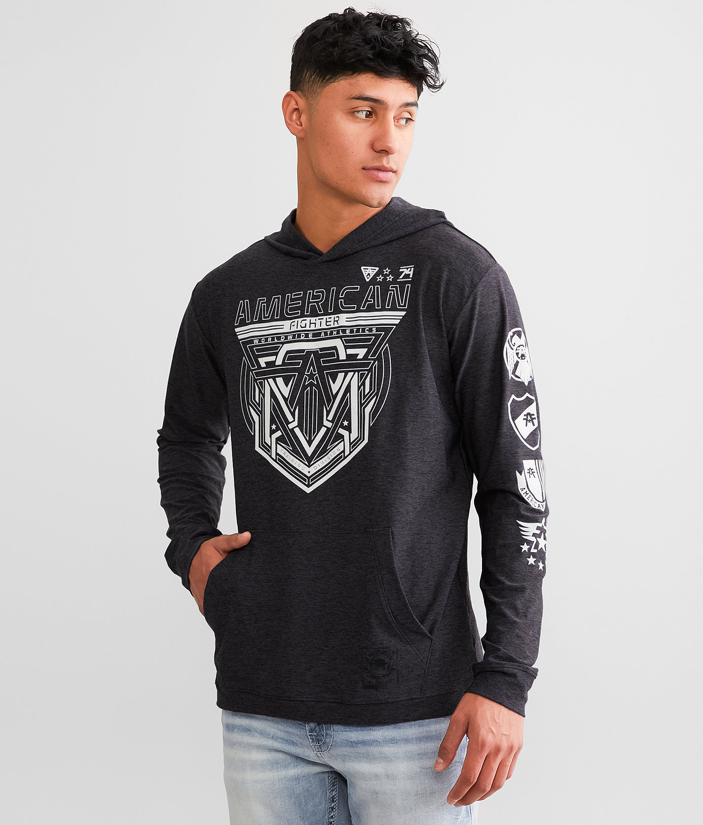American Fighter Robertson Hoodie - Men's Sweatshirts in Pitch Black