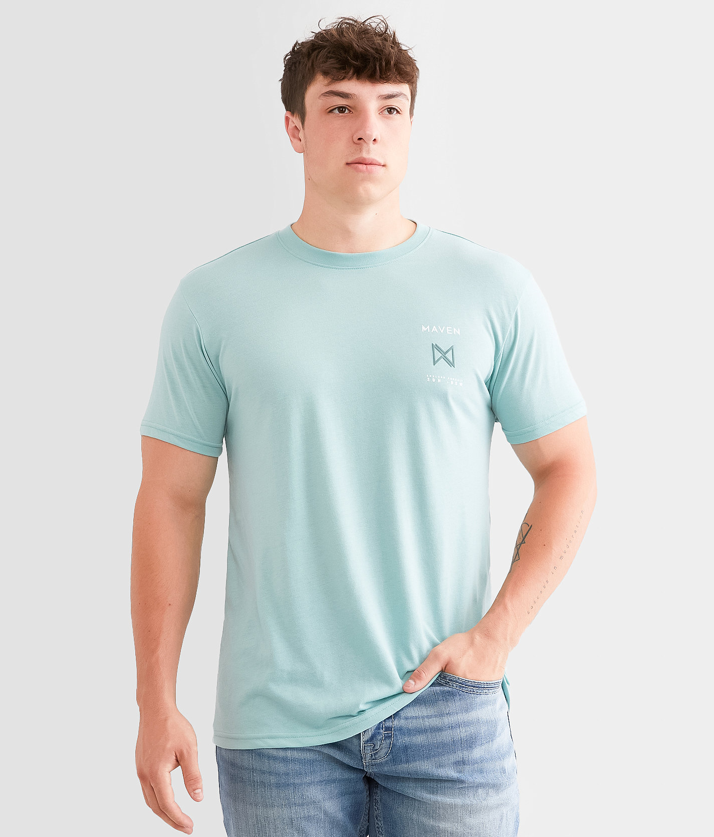 Maven Co-op Stripes T-Shirt - Men's T-Shirts in Aquifer