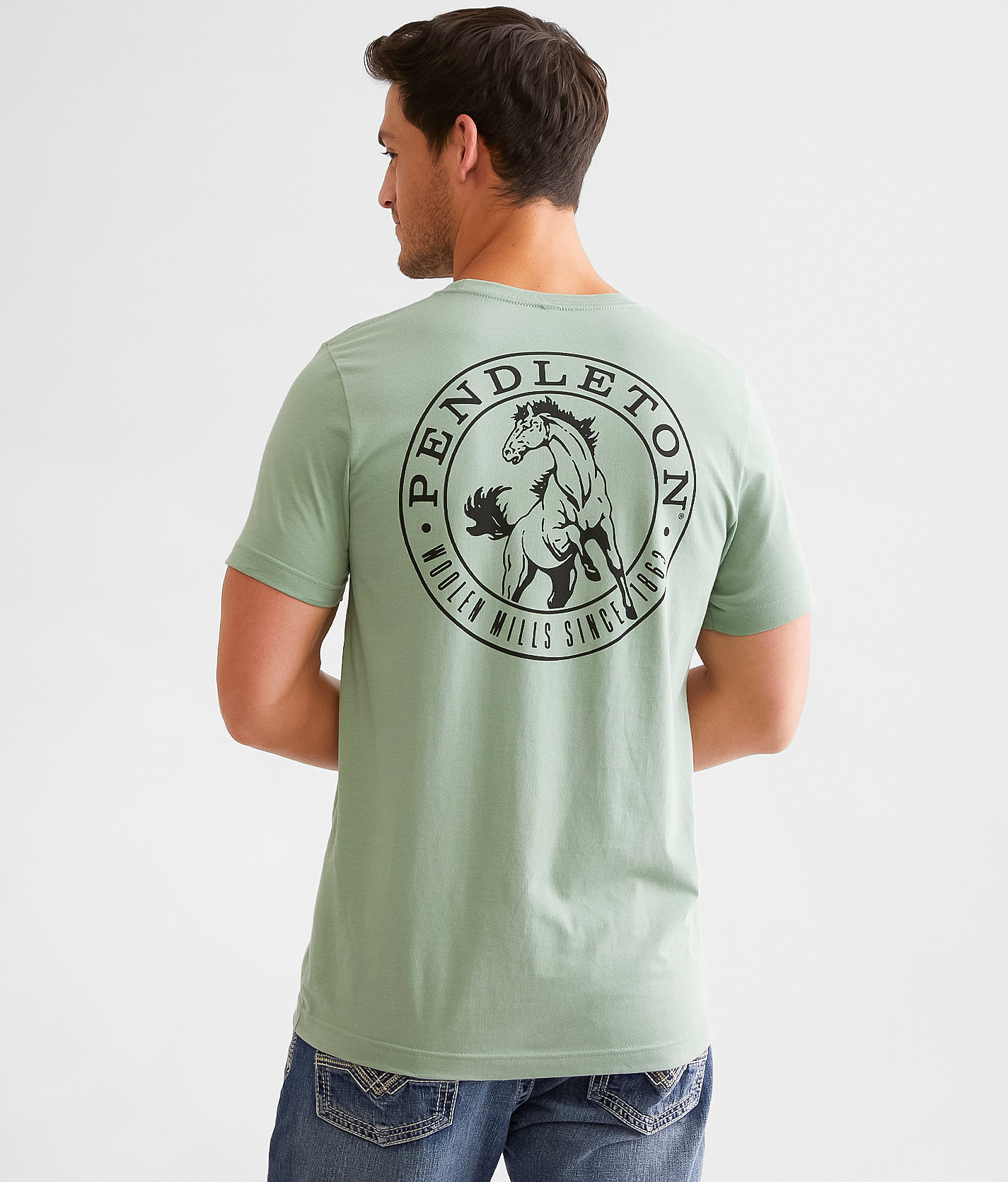Pendleton Stallion T-Shirt - Men's T-Shirts in Sage