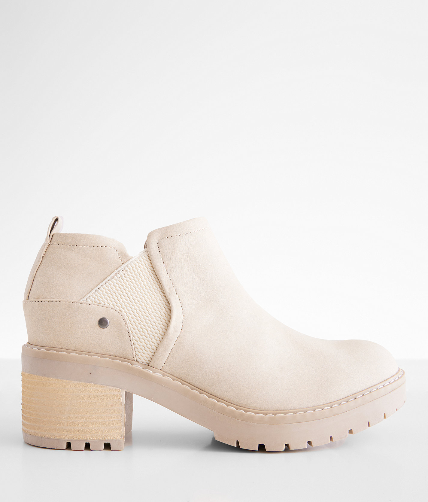 Bullboxer B-52 Faux Leather Ankle Boot - Women's Shoes in Beige