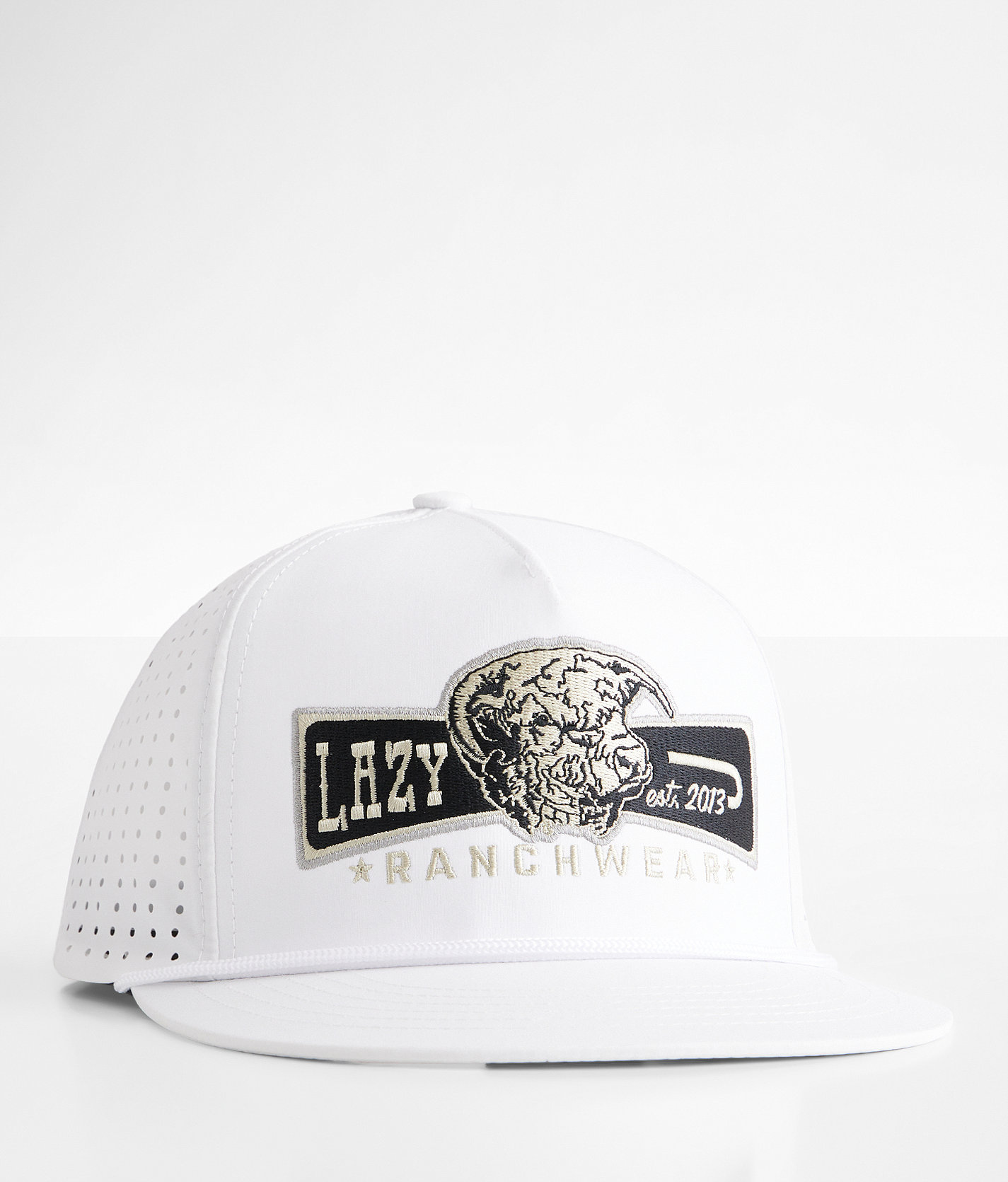 Lazy J Ranch Wear Banner Performance Hat - Men's Hats in White