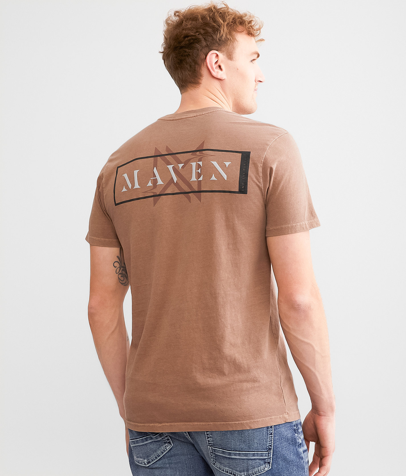 Maven Co-op Stencil Frame T-Shirt - Men's T-Shirts in Ginger