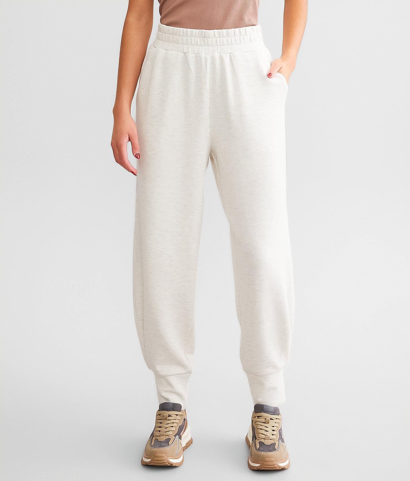 Varley The Relaxed Jogger - Women's Activewear in Ivory Marl