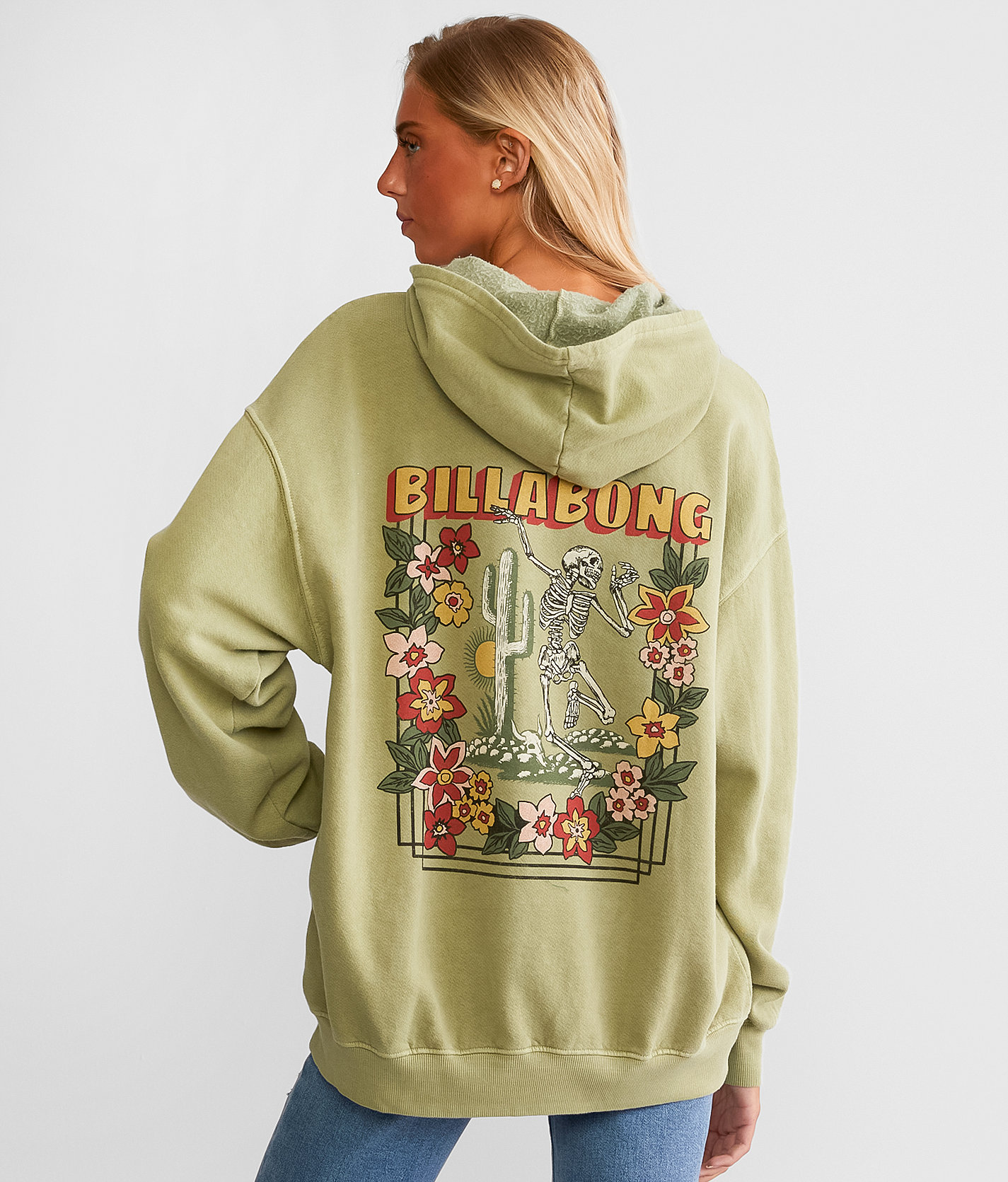 Billabong Ride Out Hooded Sweatshirt - Women's Sweatshirts in Avocado