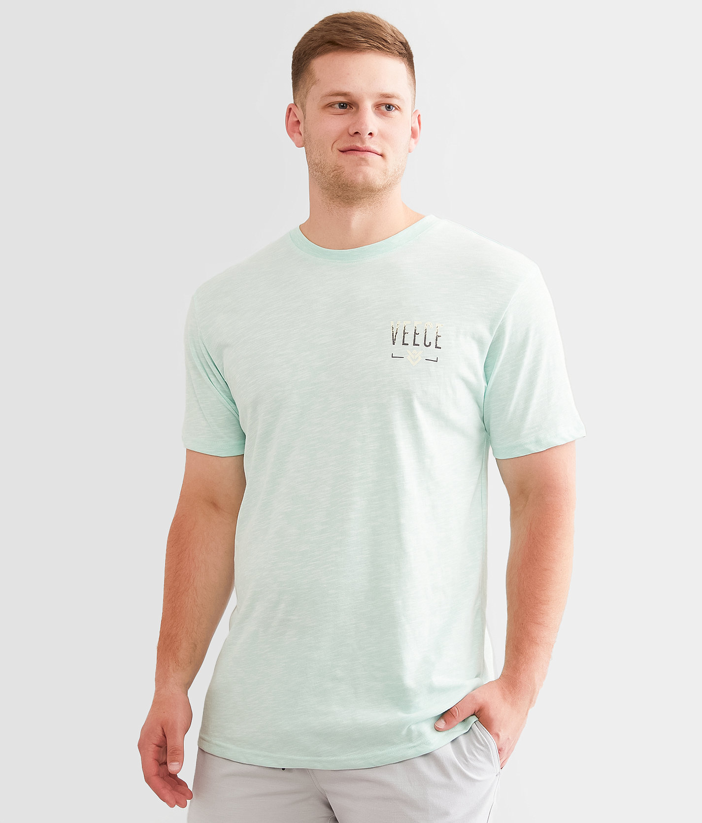Veece Remaining T-Shirt - Men's T-Shirts in Arctic Teal White