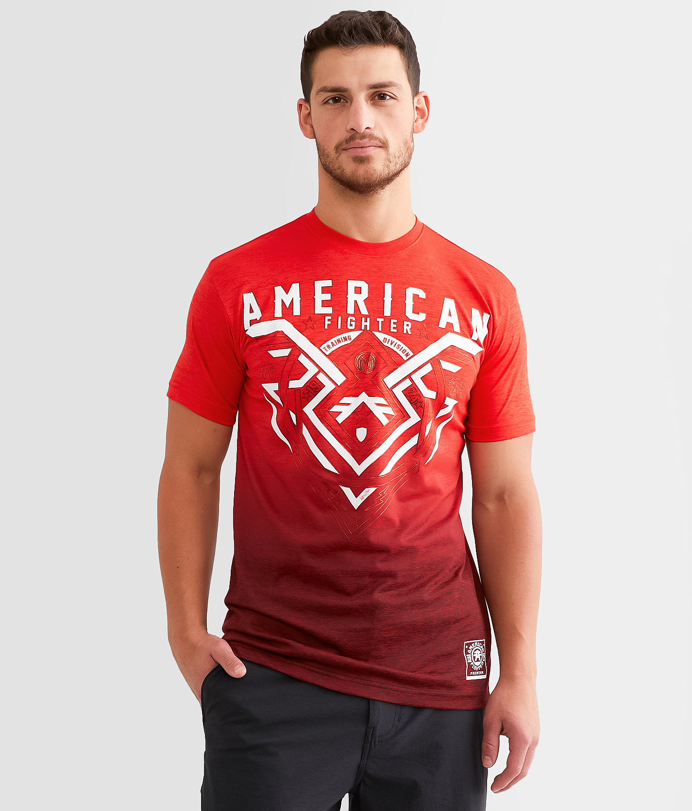 American Fighter Oakview T-Shirt - Men's T-Shirts in Poppy Red Chinese Red