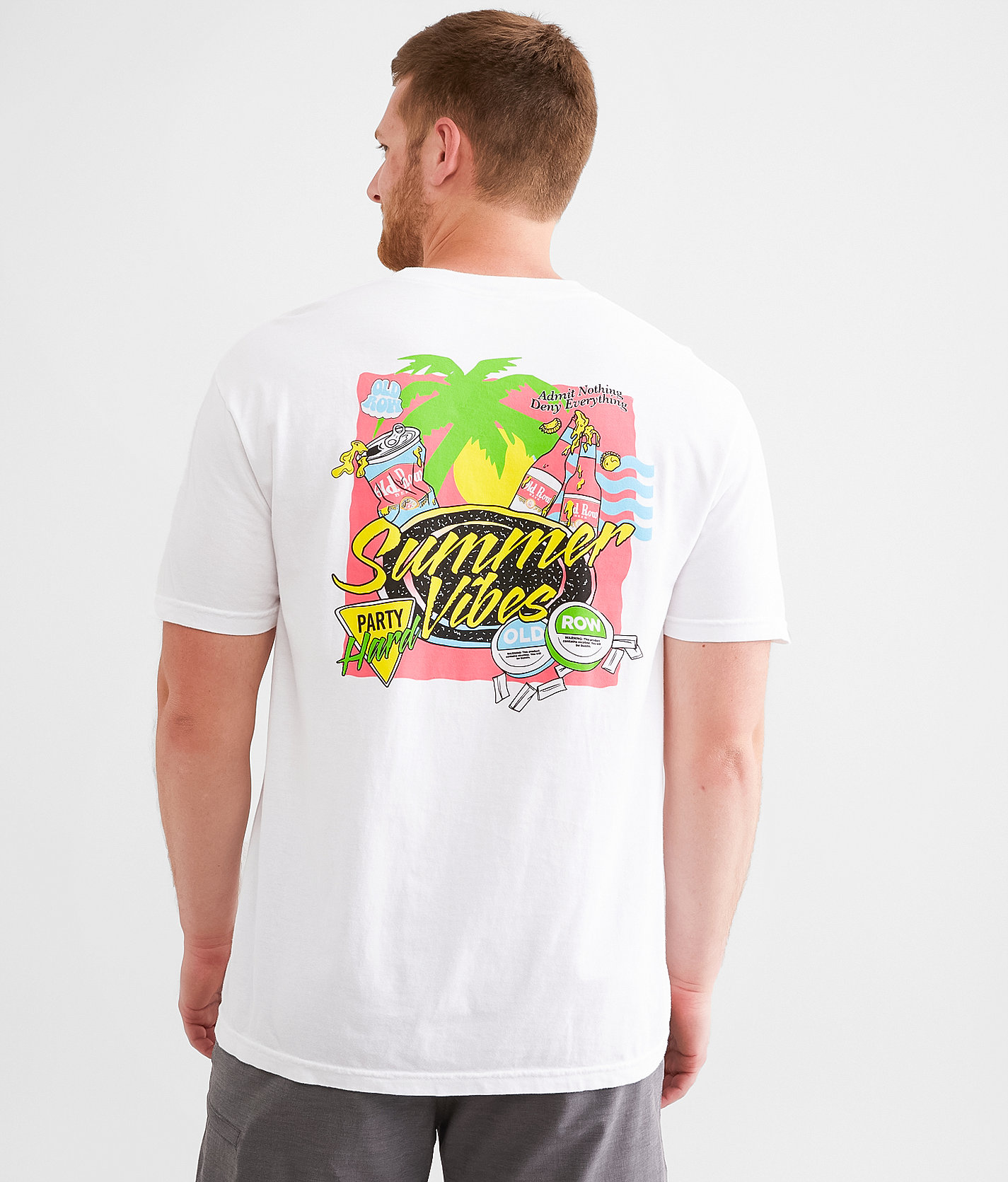 Old Row The Summer Vibes T-Shirt - Men's T-Shirts in White