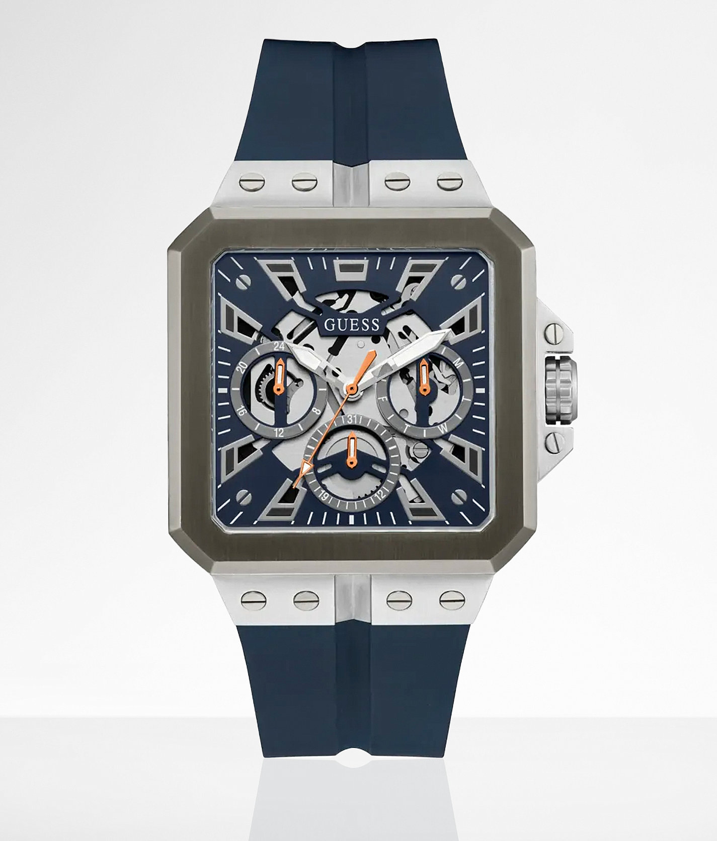 Guess Leo Watch - Men's Watches in Navy Silver