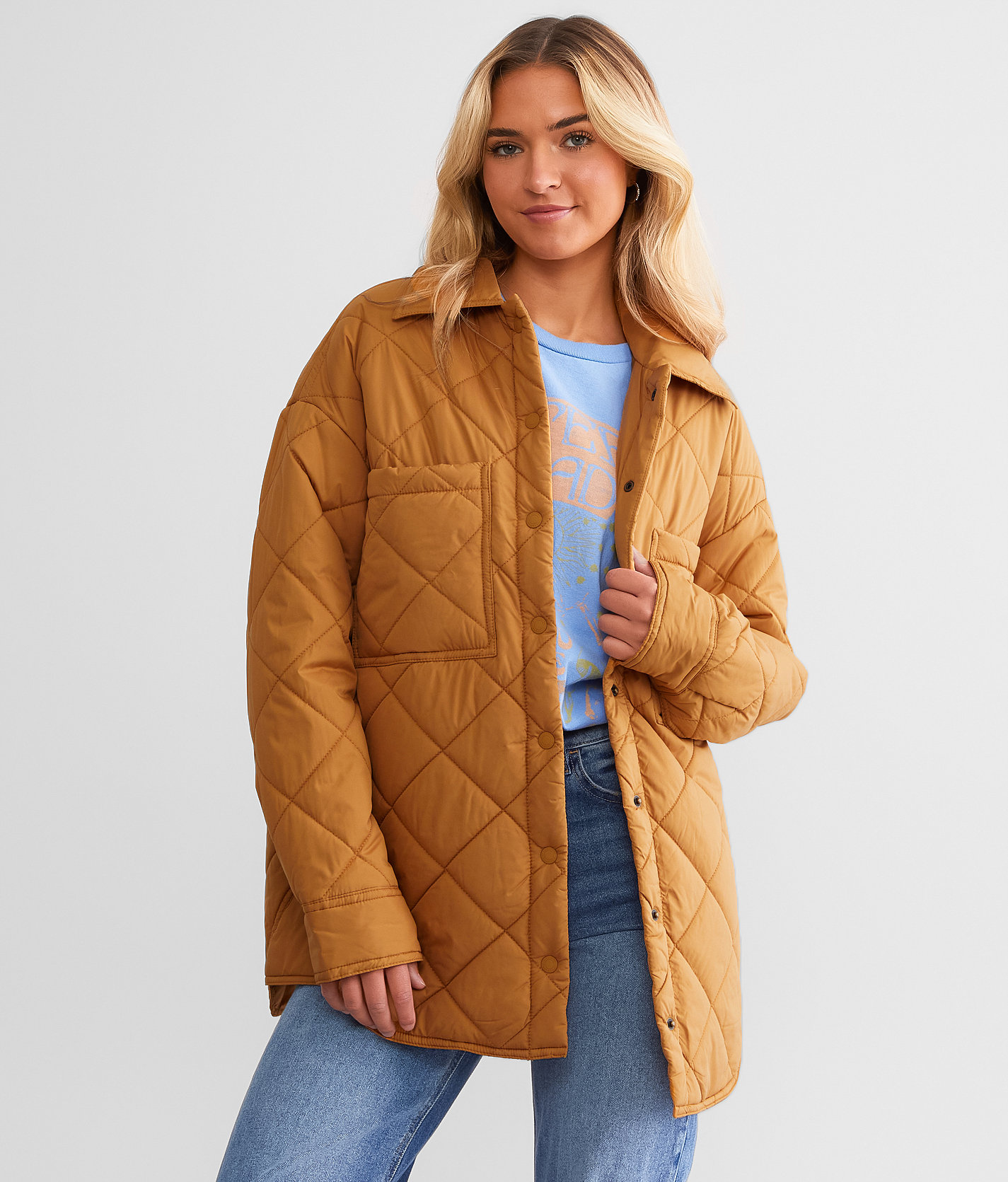 Billabong Transport Shacket - Women's Coats & Jackets in Caramel