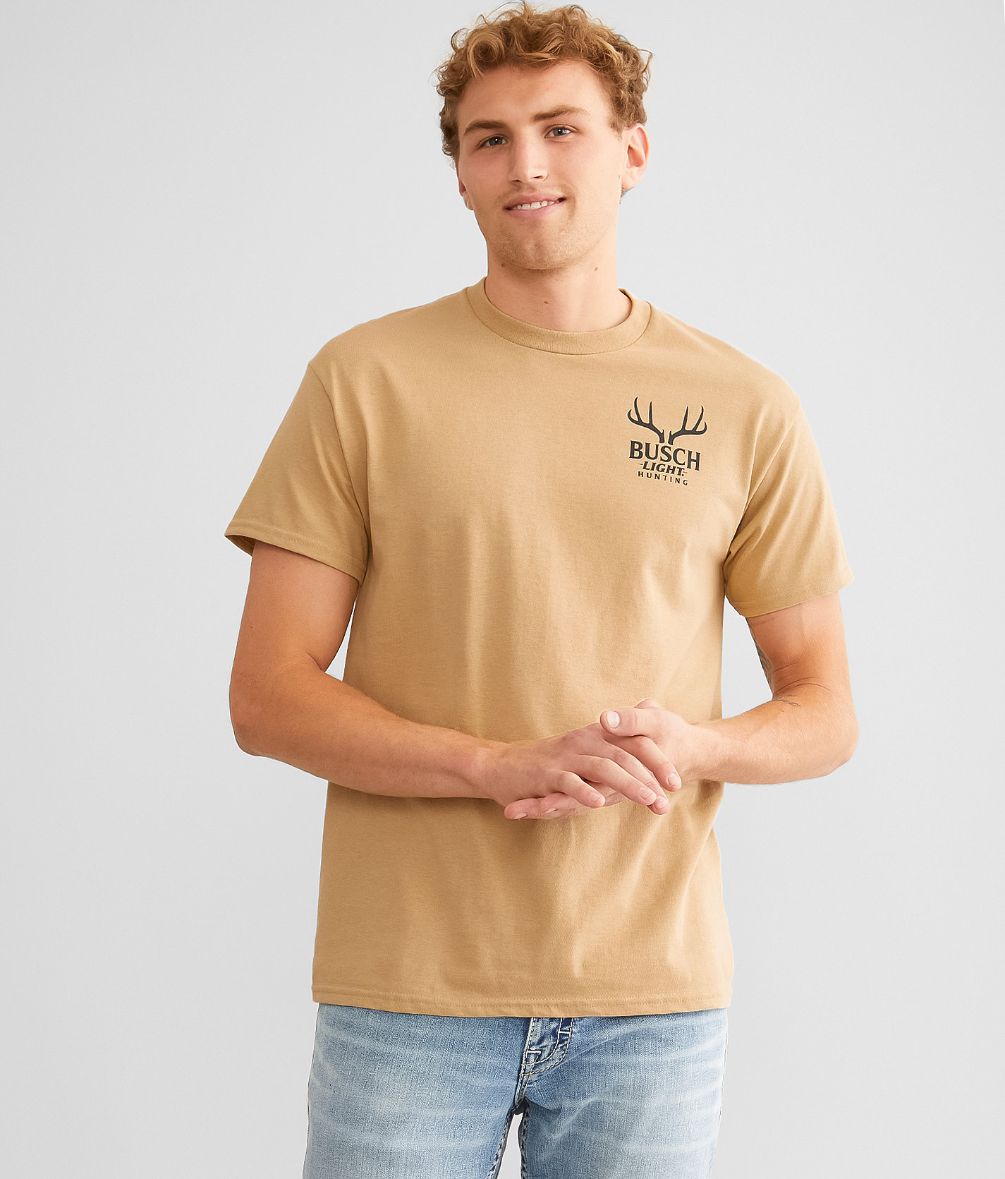 Brew City Busch Light® Hunting T-Shirt - Men's T-Shirts in Tan