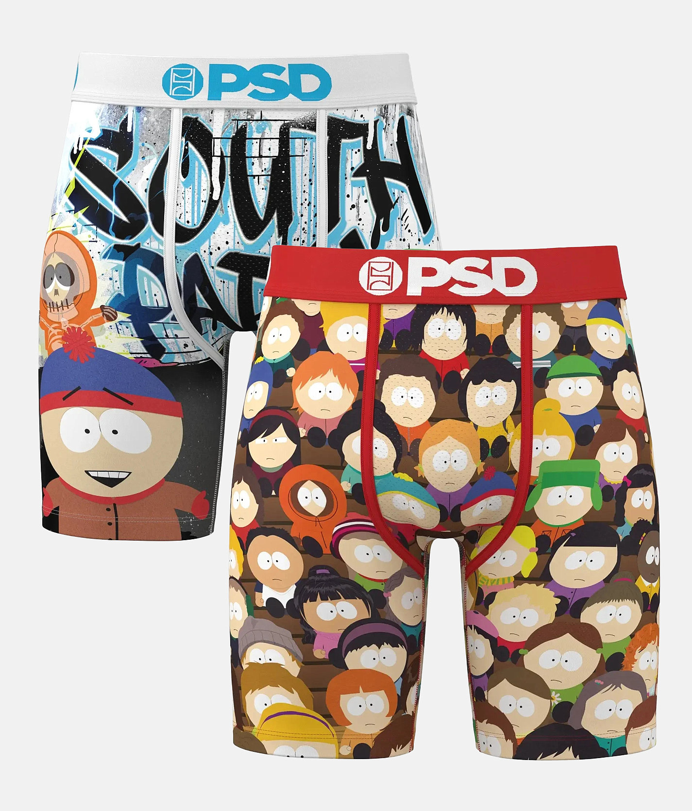 PSD 2 Pack Southpark School Gang Boxer Briefs - Men's Boxer Briefs in Multi