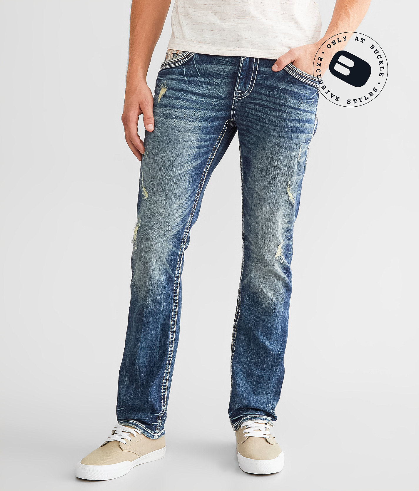 Rock Revival Aditya Slim Straight Stretch Jean - Men's Jeans in Aditya SJ203