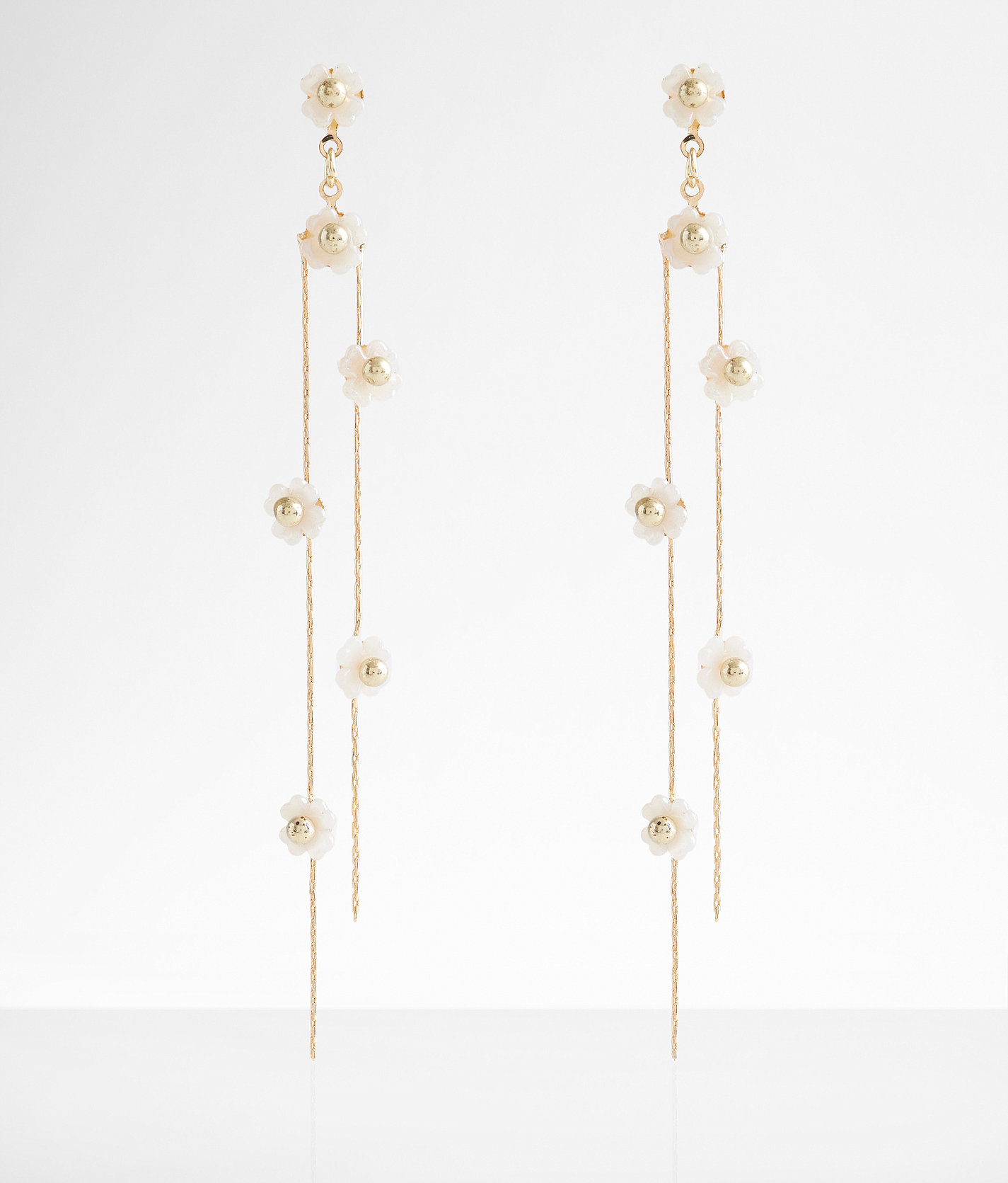 boutique by BKE Flower Bead Earring - Women's Jewelry in Gold