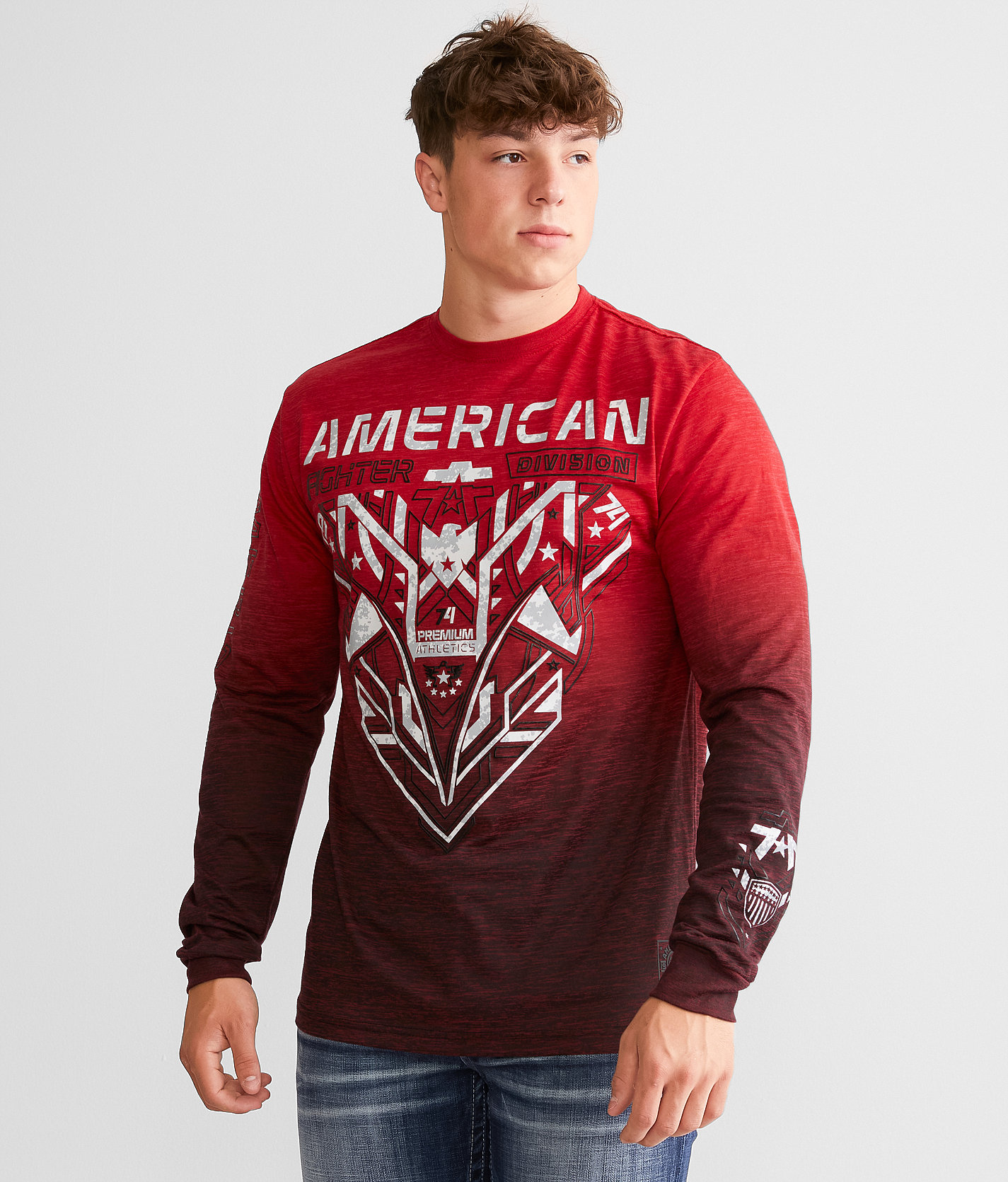 American Fighter Hollins T-Shirt - Men's T-Shirts in Cherry Dk Cherry