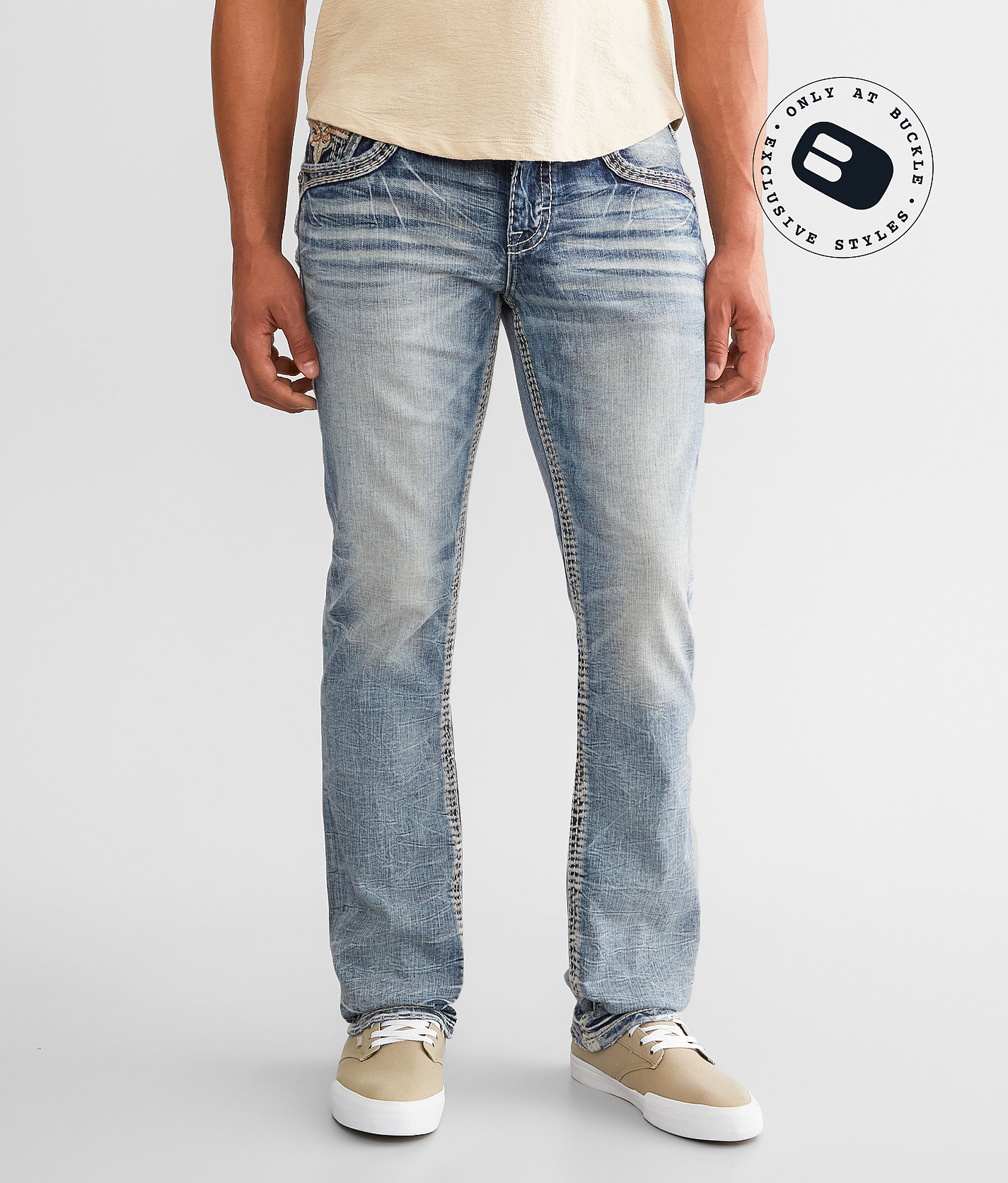 Rock Revival Mabry Straight Stretch Jean - Men's Jeans in Mabry J202