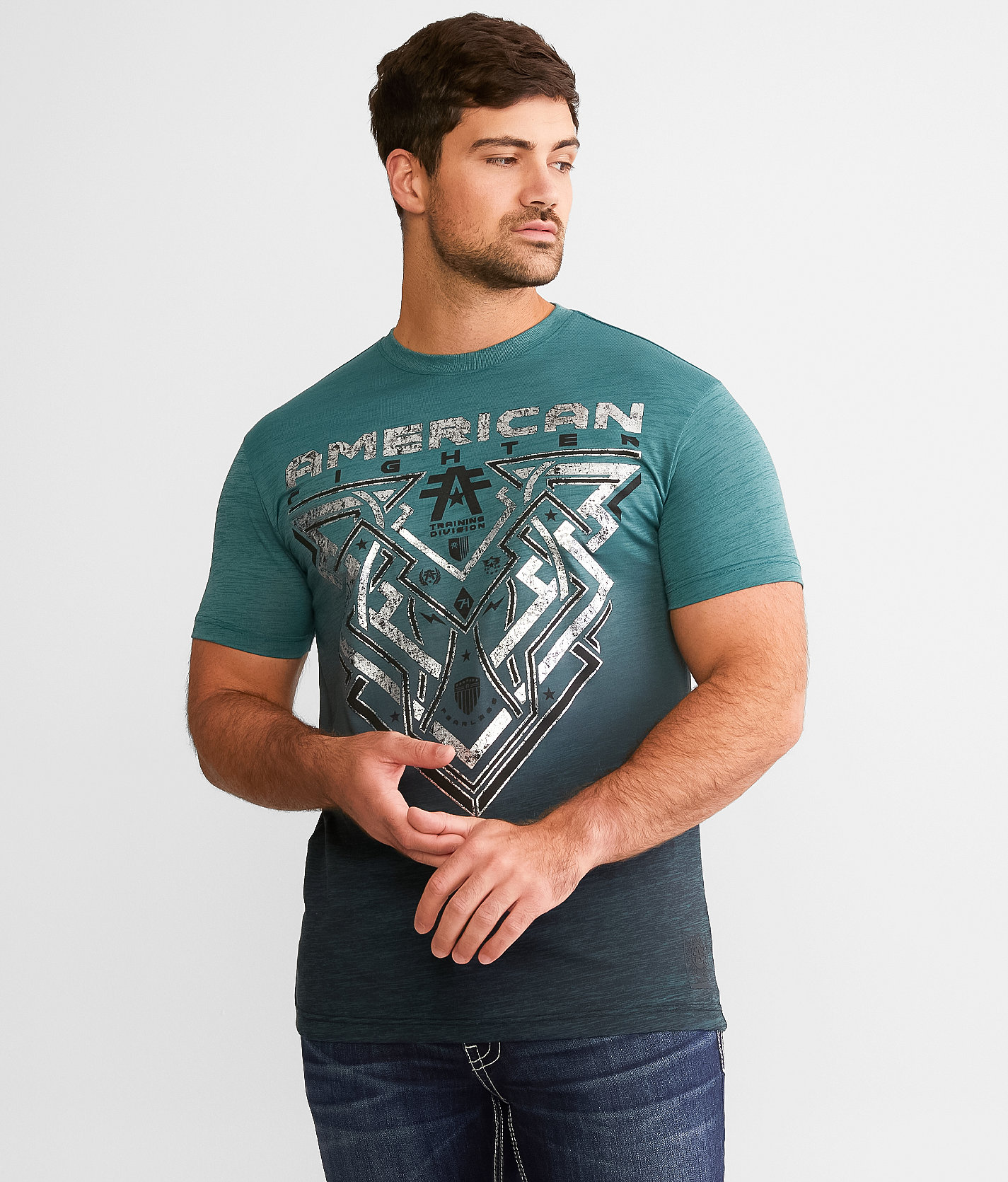 American Fighter Briggs T-Shirt - Men's T-Shirts in Sea Pine June Bug