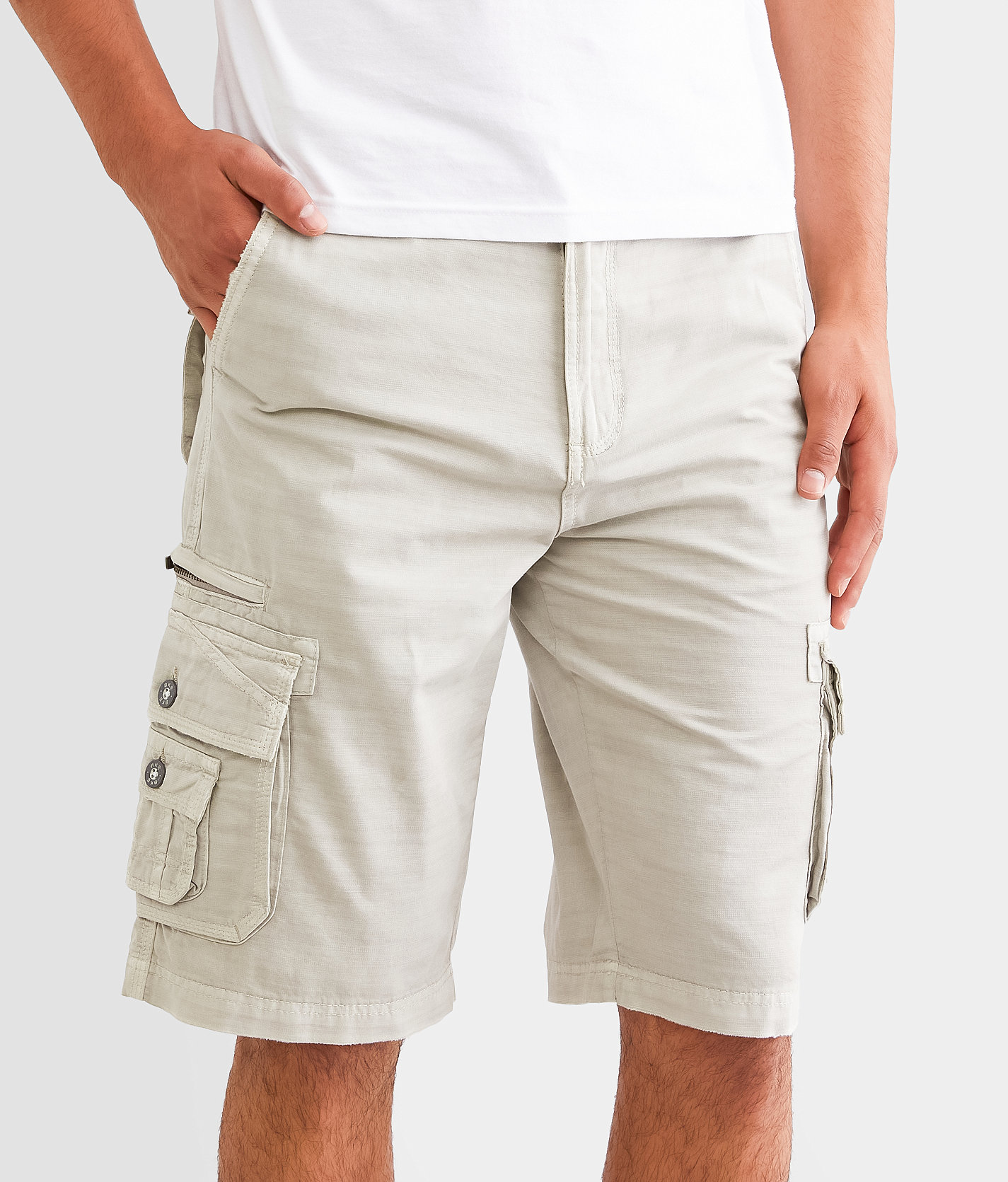 BKE Brenden Cargo Short - Men's Shorts in Silver Lining