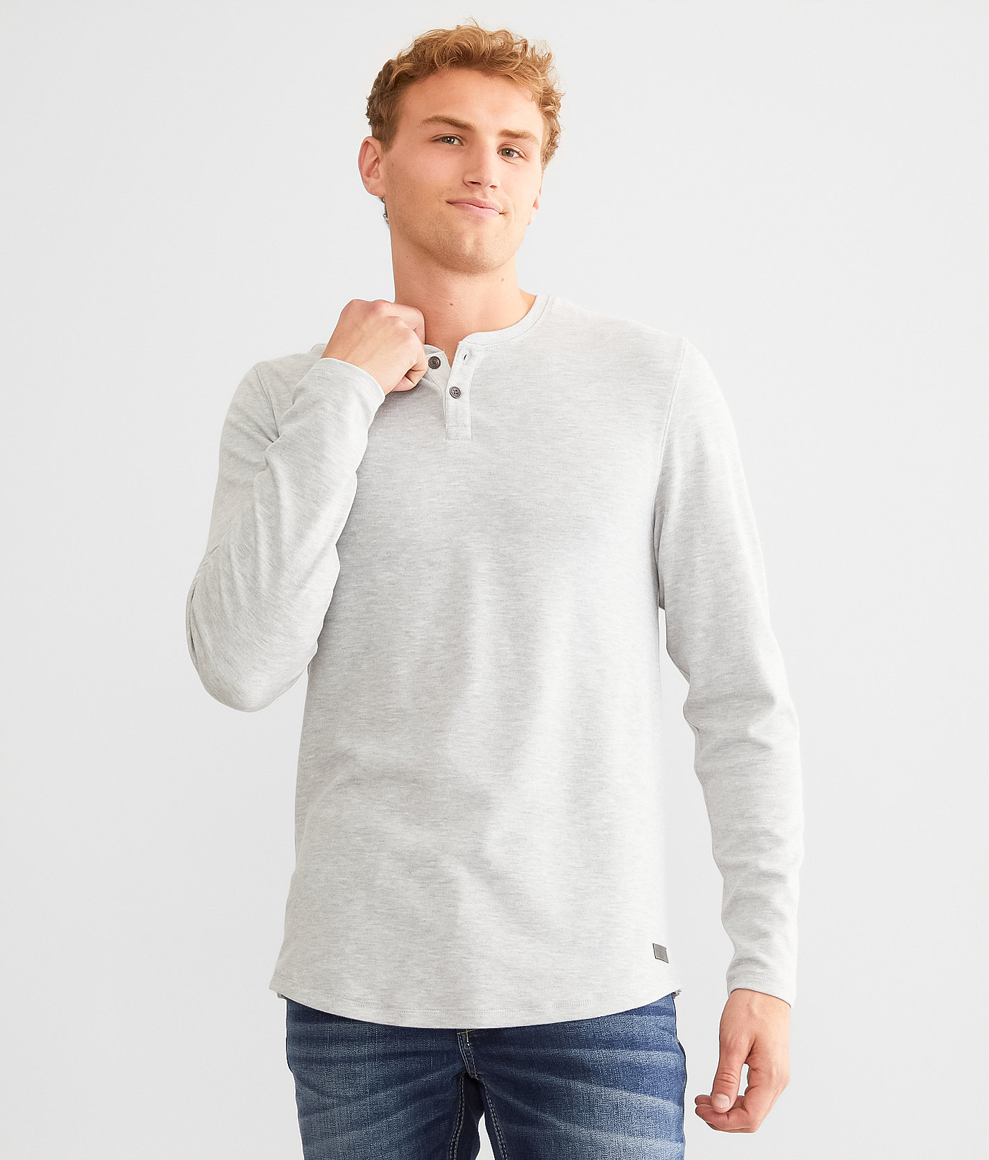 Outpost Makers Marled Henley - Men's T-Shirts in Vapor