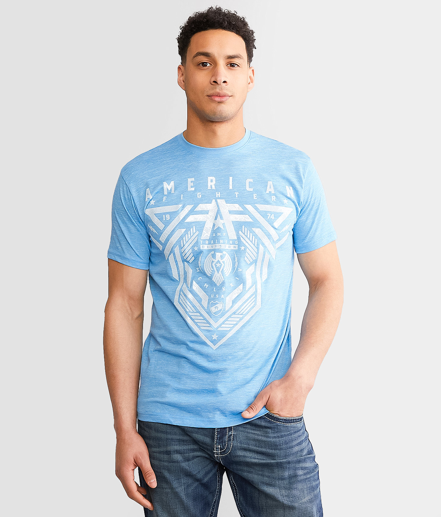 American Fighter Brighton T-Shirt - Men's T-Shirts in Coco Blue