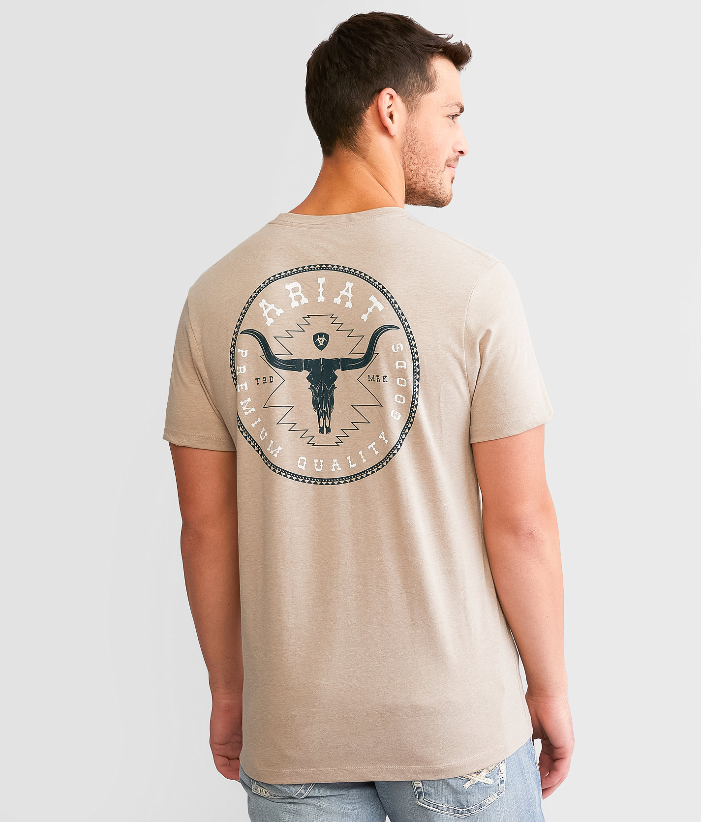 Ariat Southwest Long T-Shirt - Men's T-Shirts in Brindle Heather