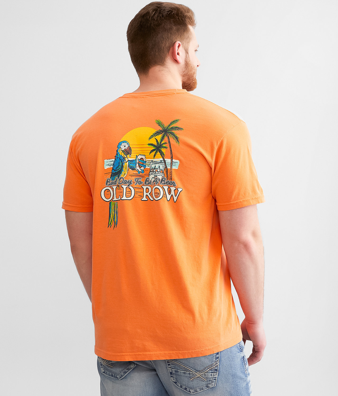 Old Row Bad Day To Be A Beer Parrot T-Shirt - Men's T-Shirts in Burnt Orange