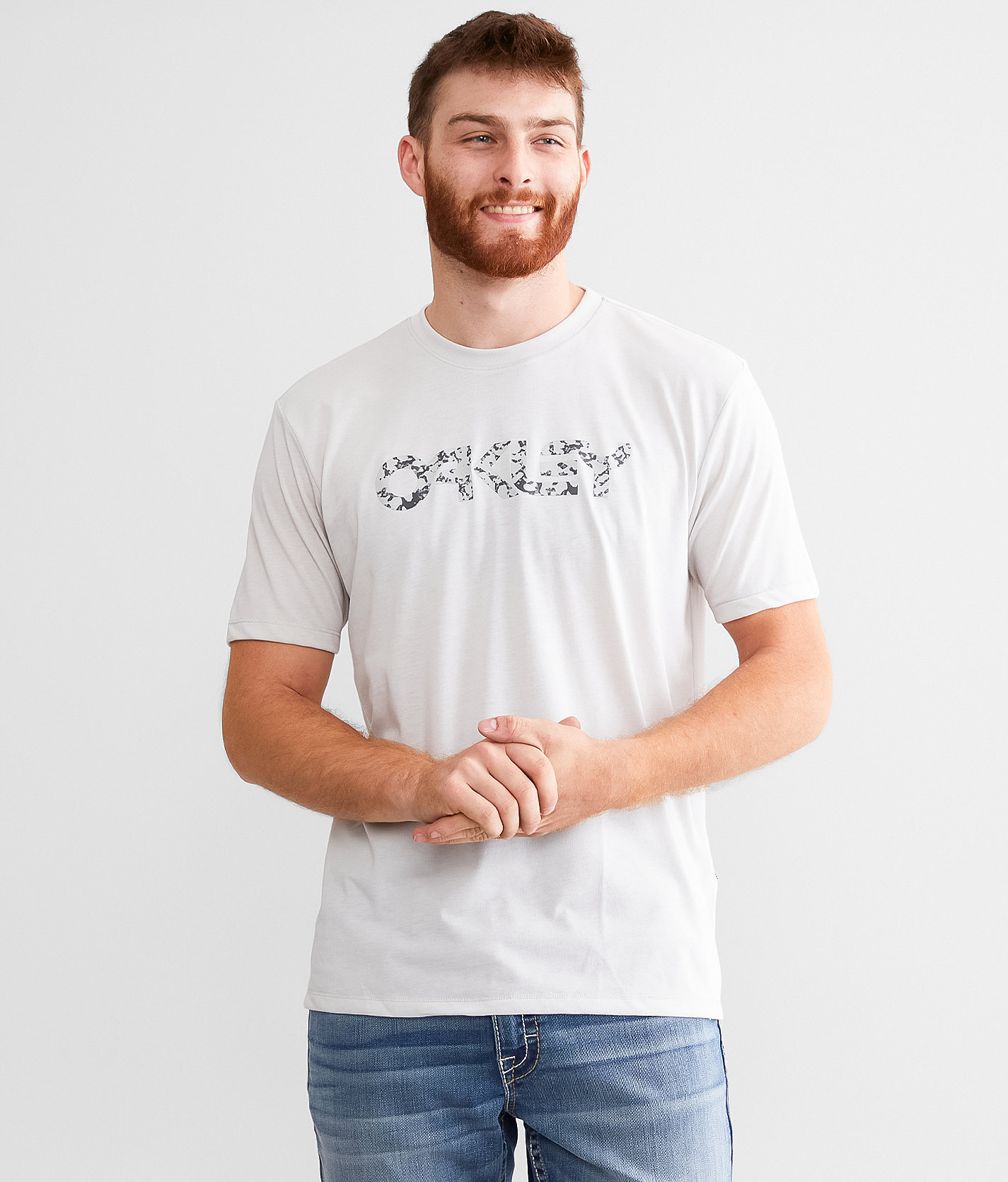 Oakley O Hydrolix™ Kaleidoscope T-Shirt - Men's Activewear in Lunar Rock