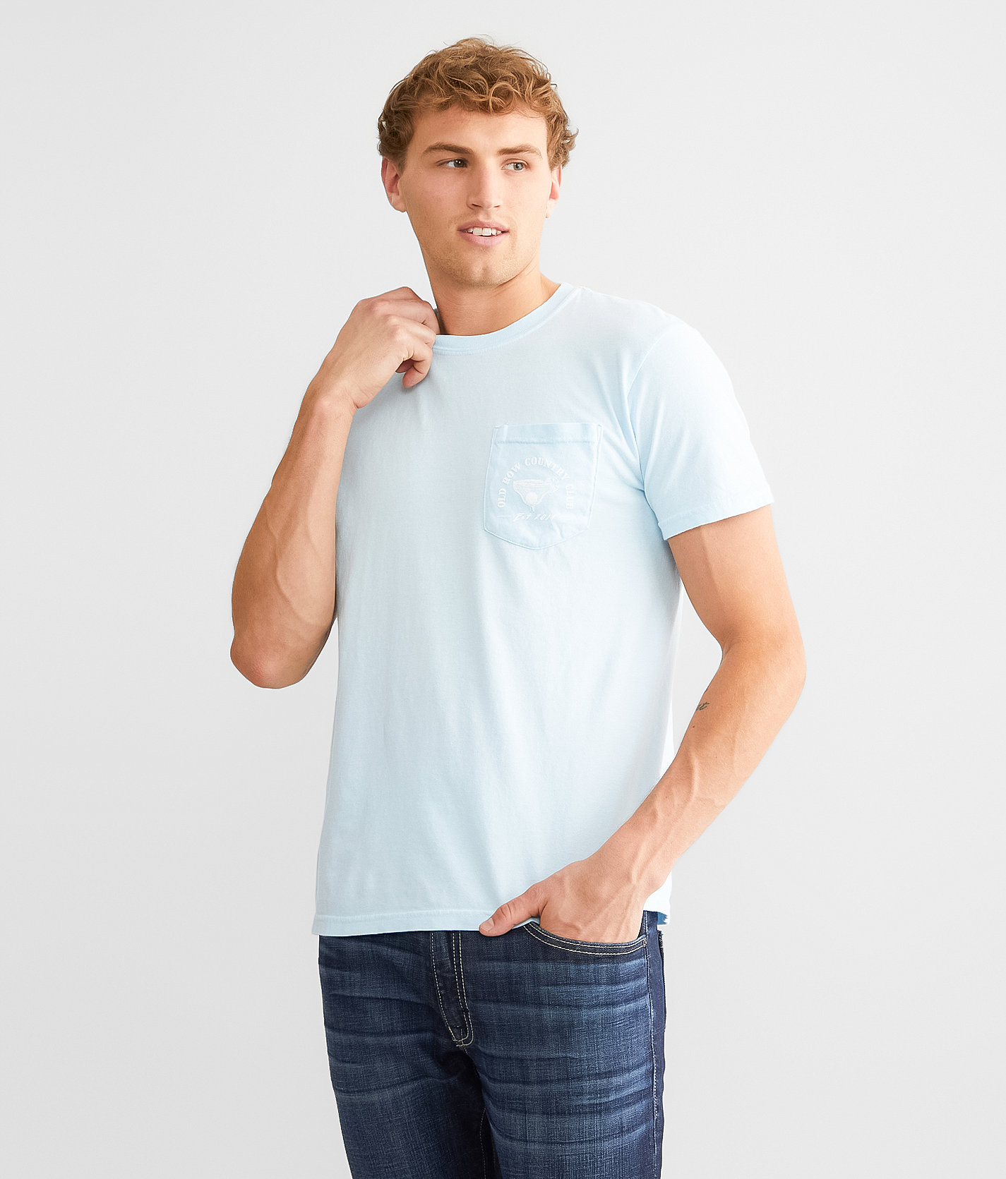 Old Row Country Club T-Shirt - Men's T-Shirts in Chambray