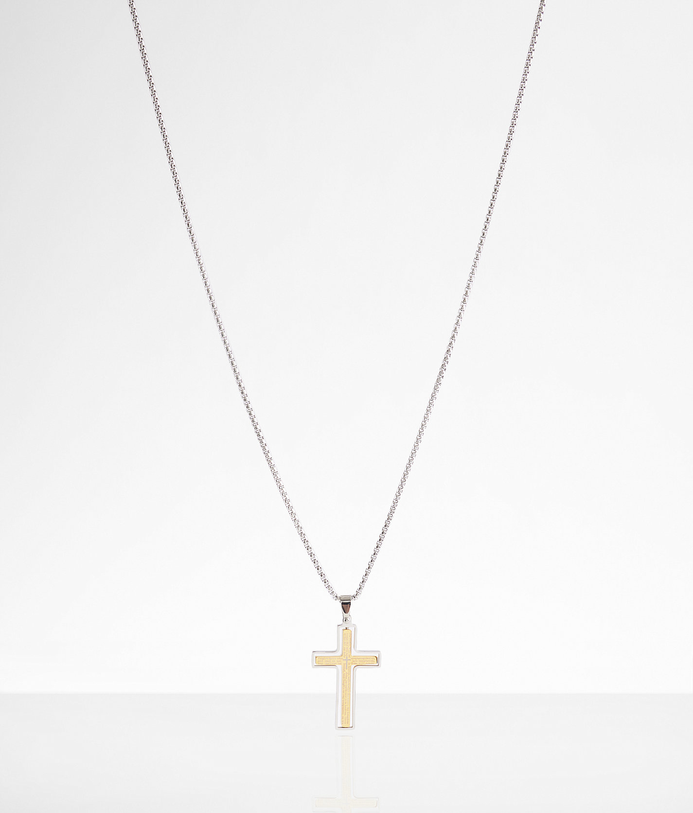 BKE The Lord's Prayer 23" Necklace - Men's Jewelry in Silver