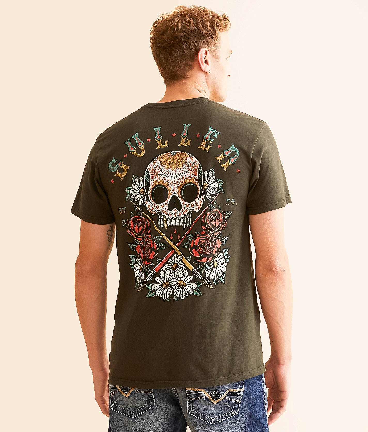 Sullen Los Muertos T-Shirt - Men's T-Shirts in Rosin