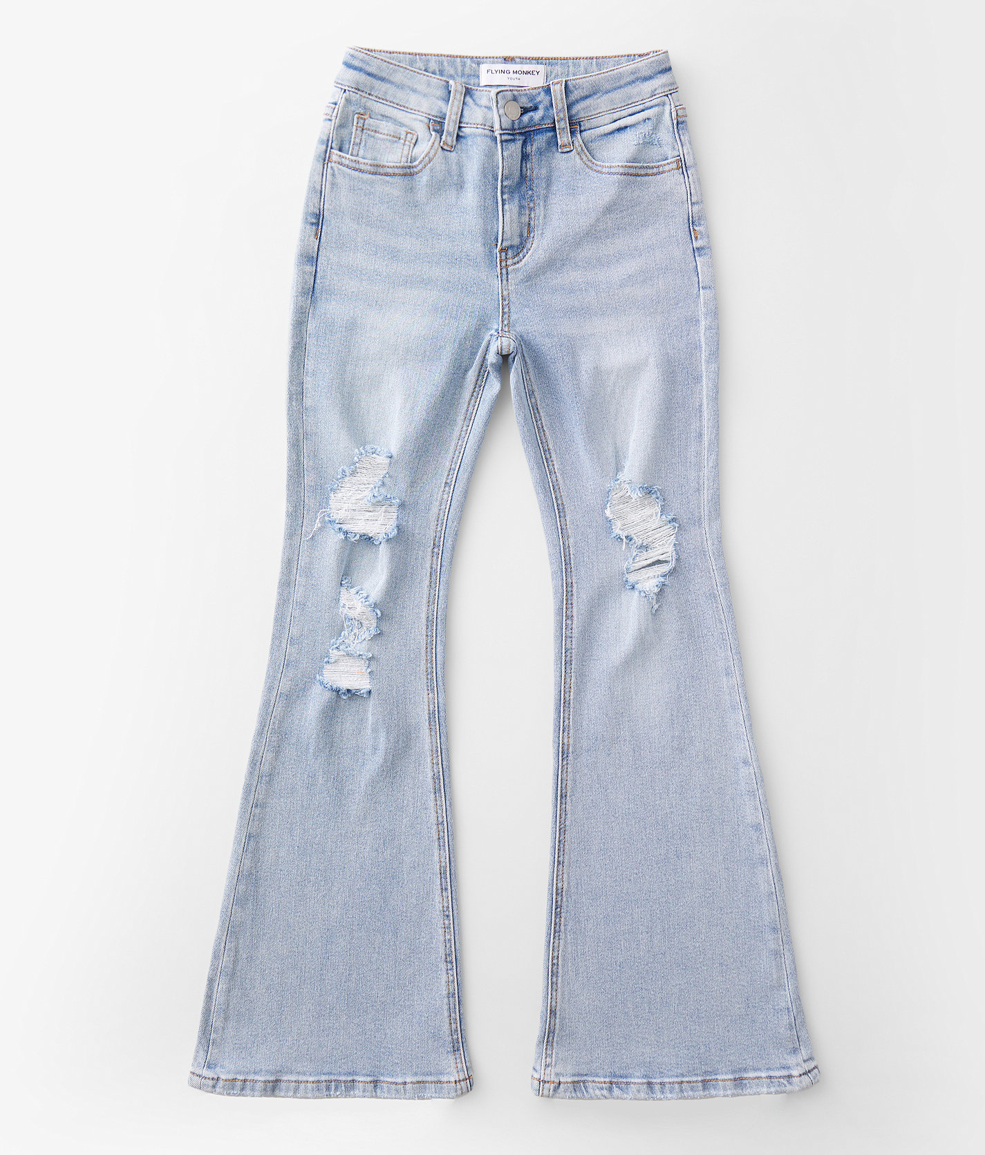 Girls - Flying Monkey High Rise Flare Stretch Jean - Girl's Jeans in Peacekeepers