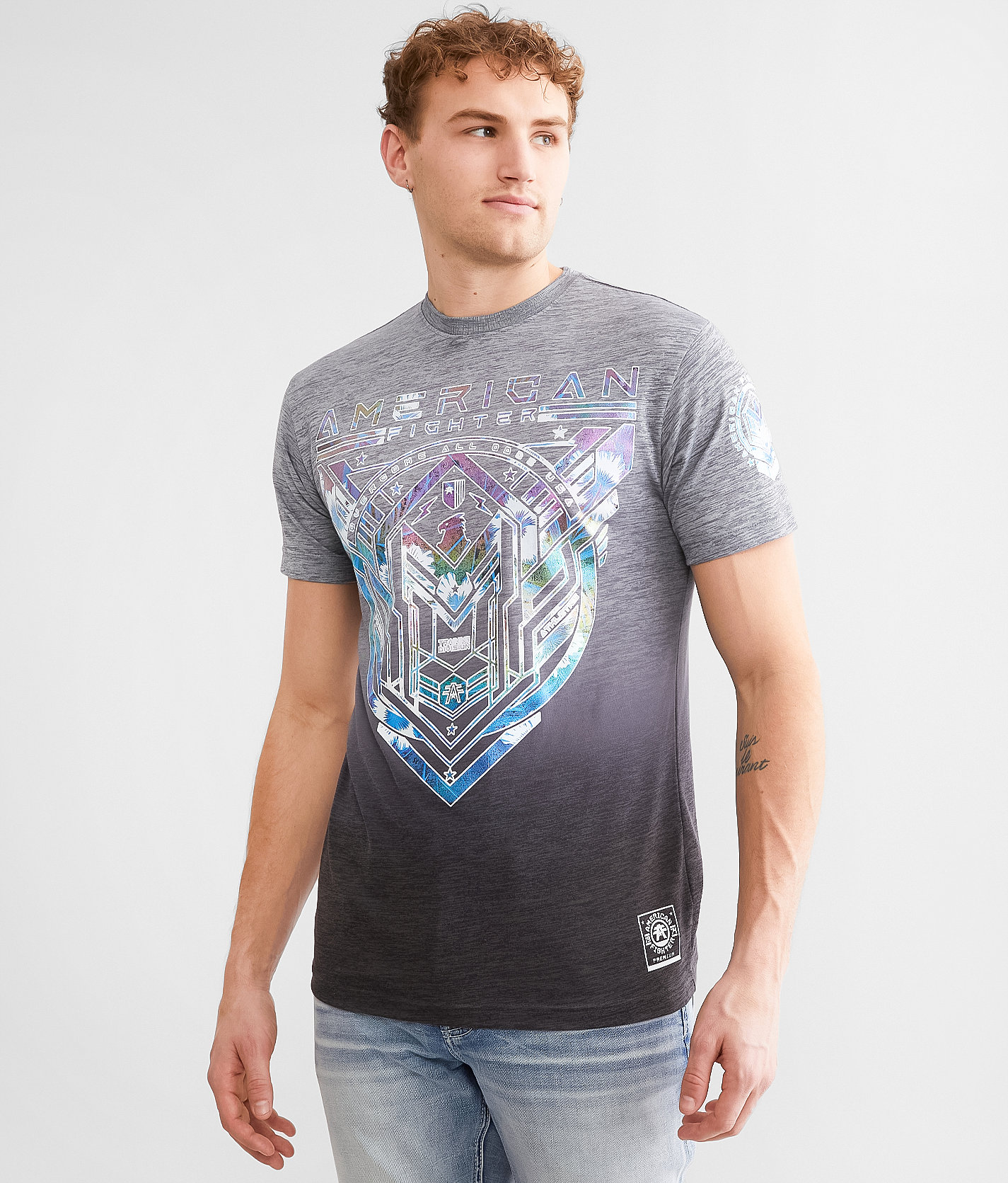 American Fighter Nimmons T-Shirt - Men's T-Shirts in Heather Grey