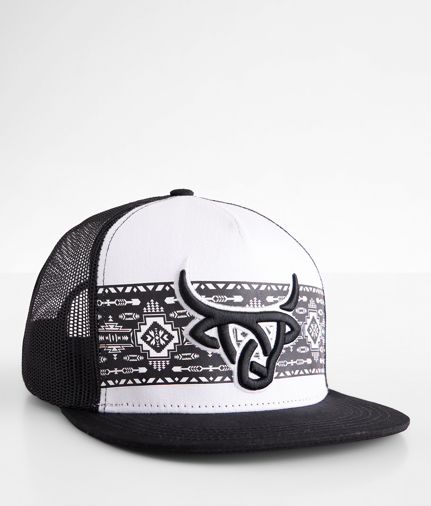 Lost Calf Shima Trucker Hat - Men's Hats in White Black
