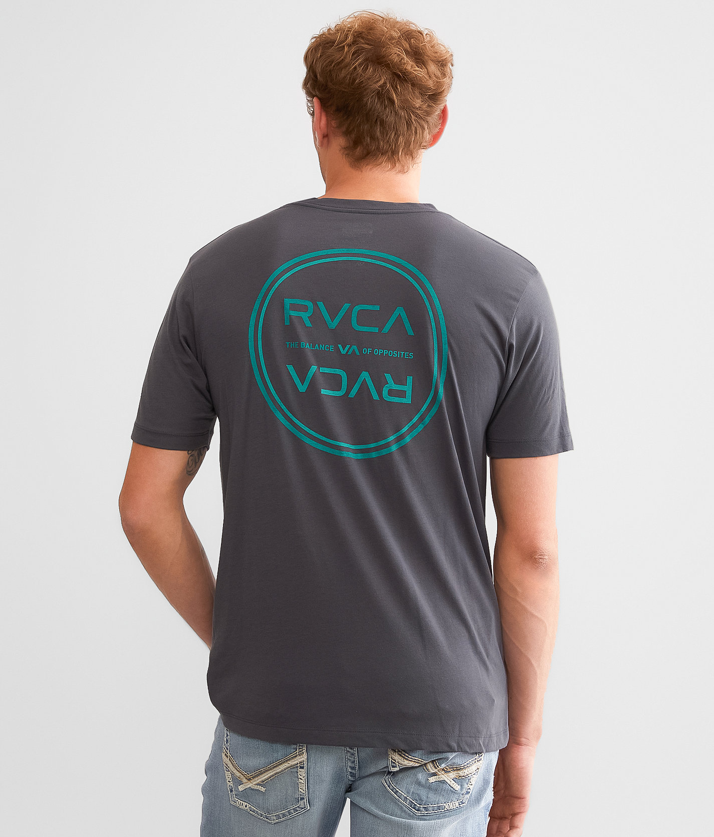 RVCA Drive Sport T-Shirt - Men's T-Shirts in Slate