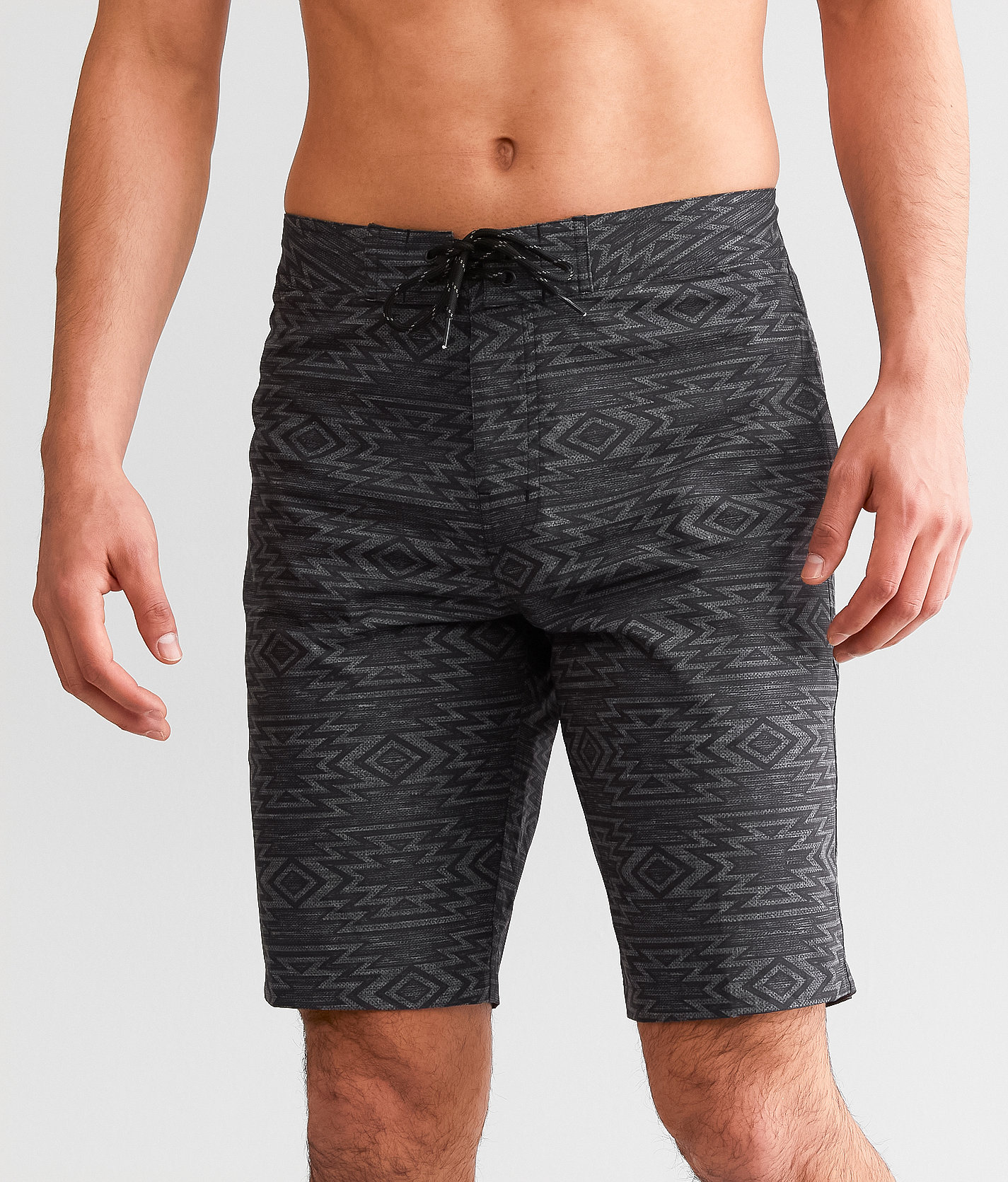 Departwest Southwestern Stretch Boardshort - Men's Swimwear in Grey