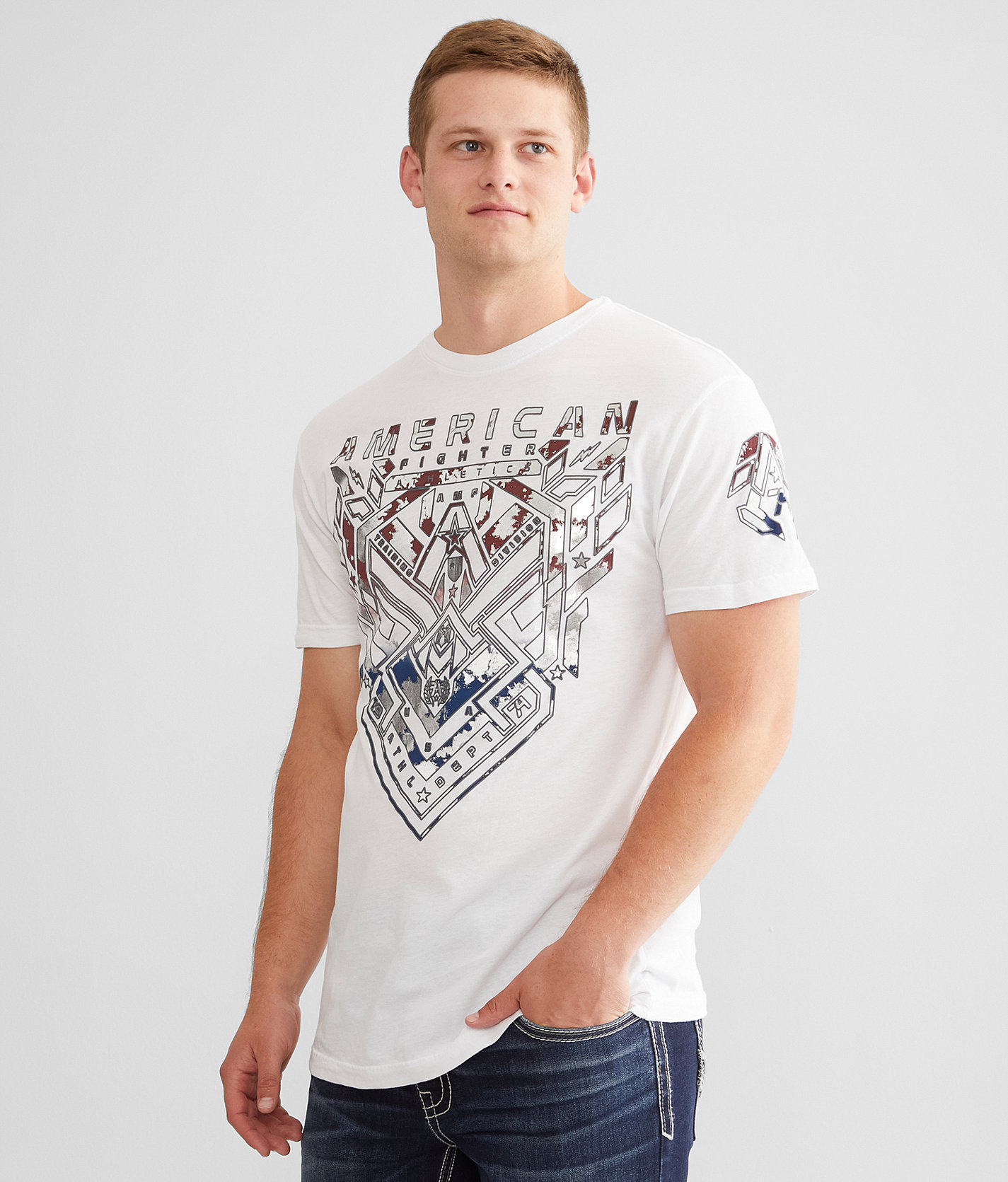 American Fighter Morada T-Shirt - Men's T-Shirts in White