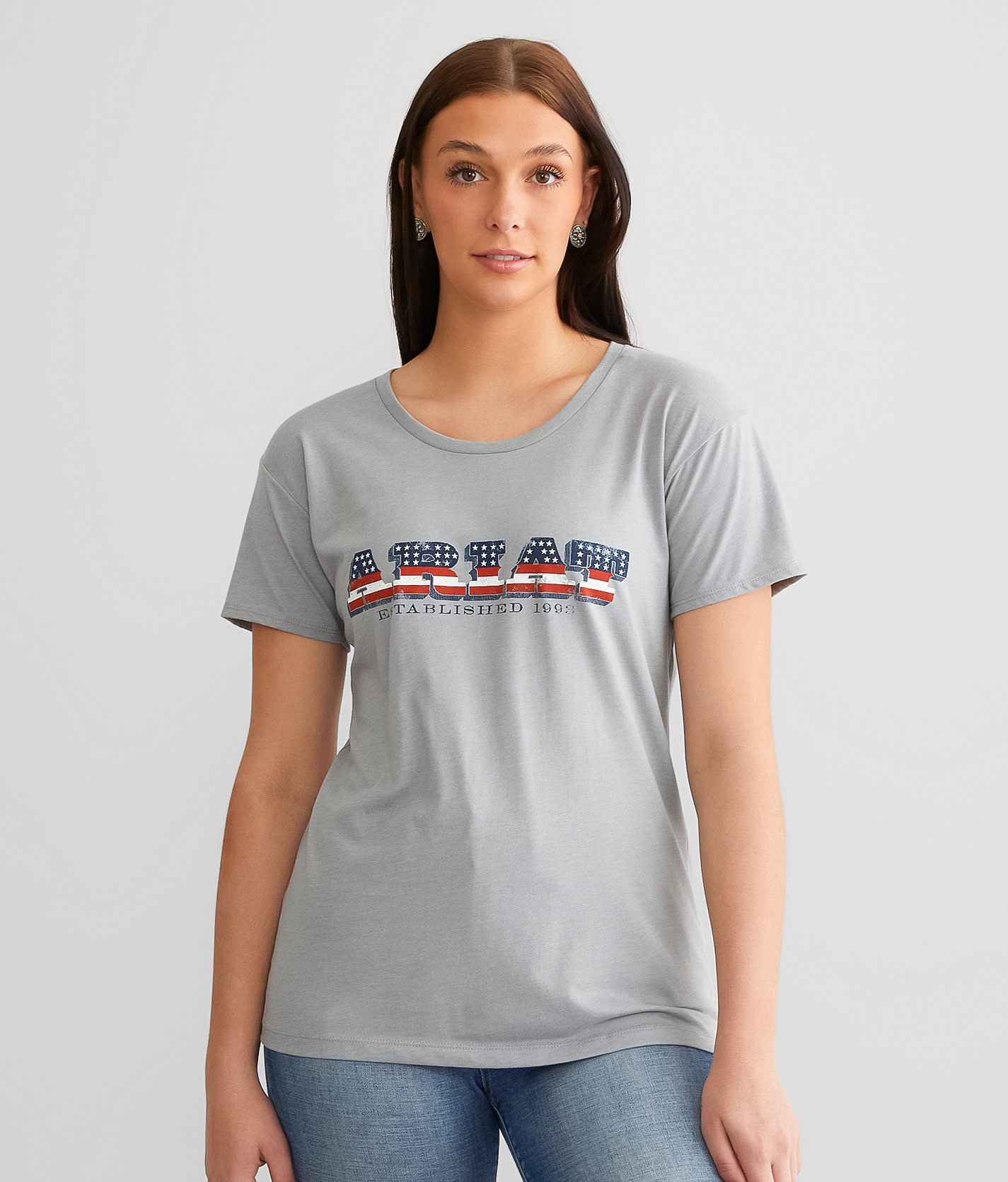 Ariat Liberty T-Shirt - Women's T-Shirts in Stone Heather