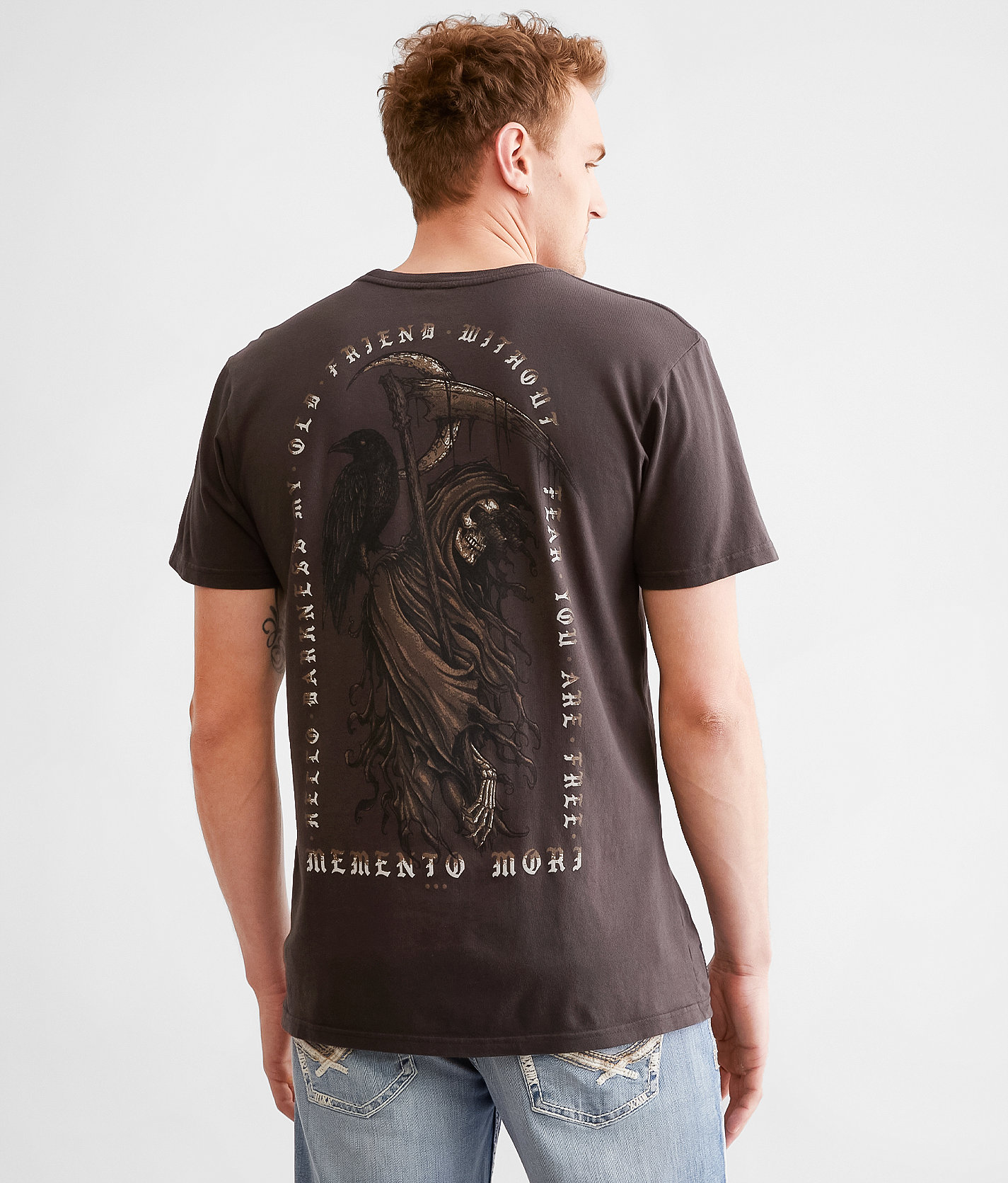 Howitzer Memento Mori T-Shirt - Men's T-Shirts in Vintage Black