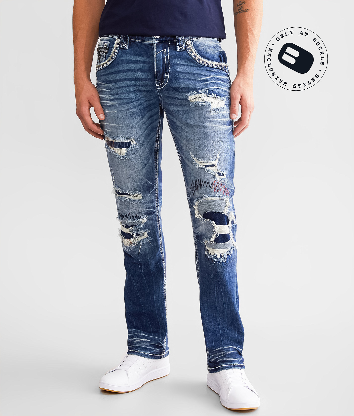 Rock Revival Bryn Straight Stretch Jean - Men's Jeans in Bryn J202
