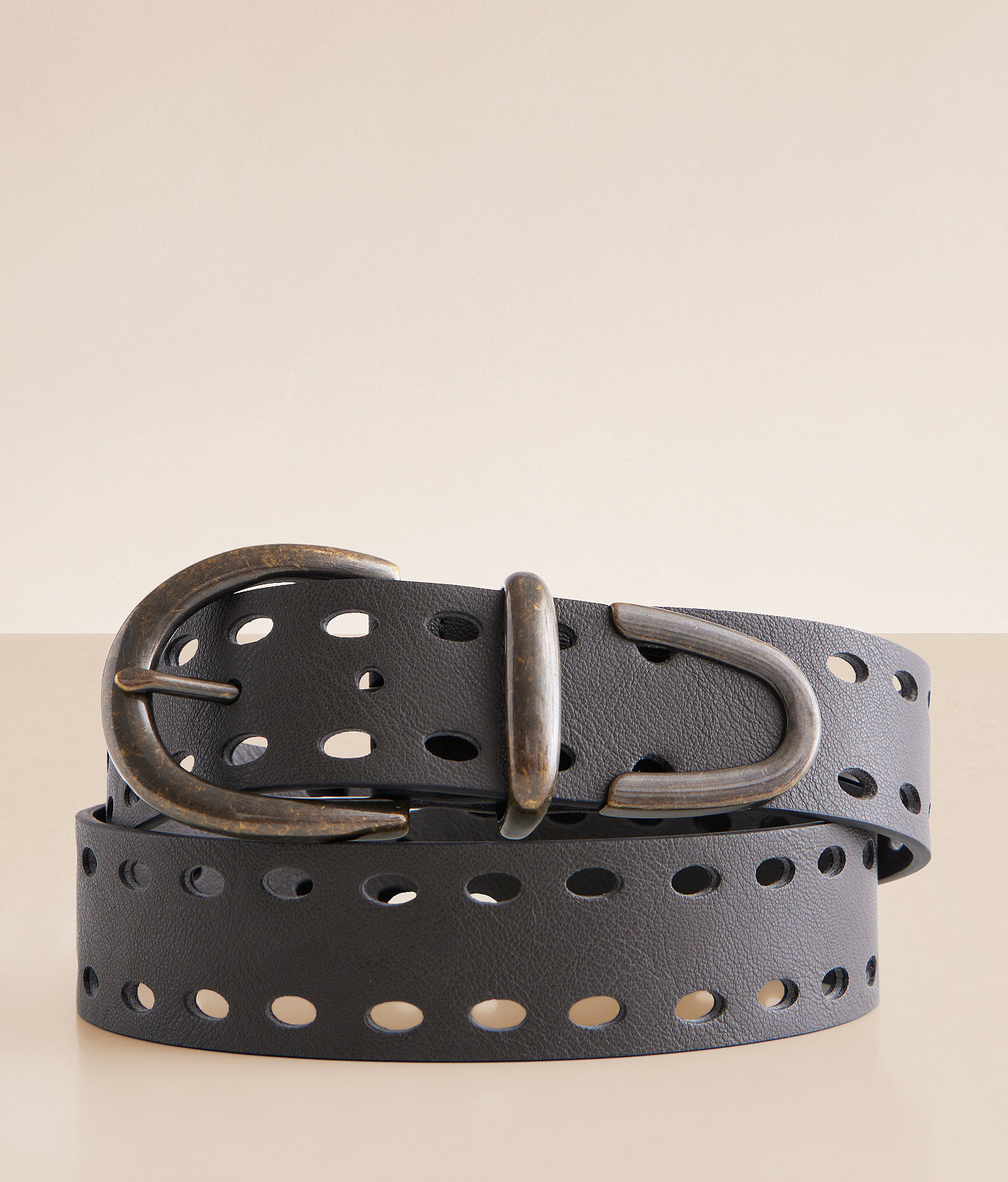 BKE Cut-Out Belt - Women's Belts in Black