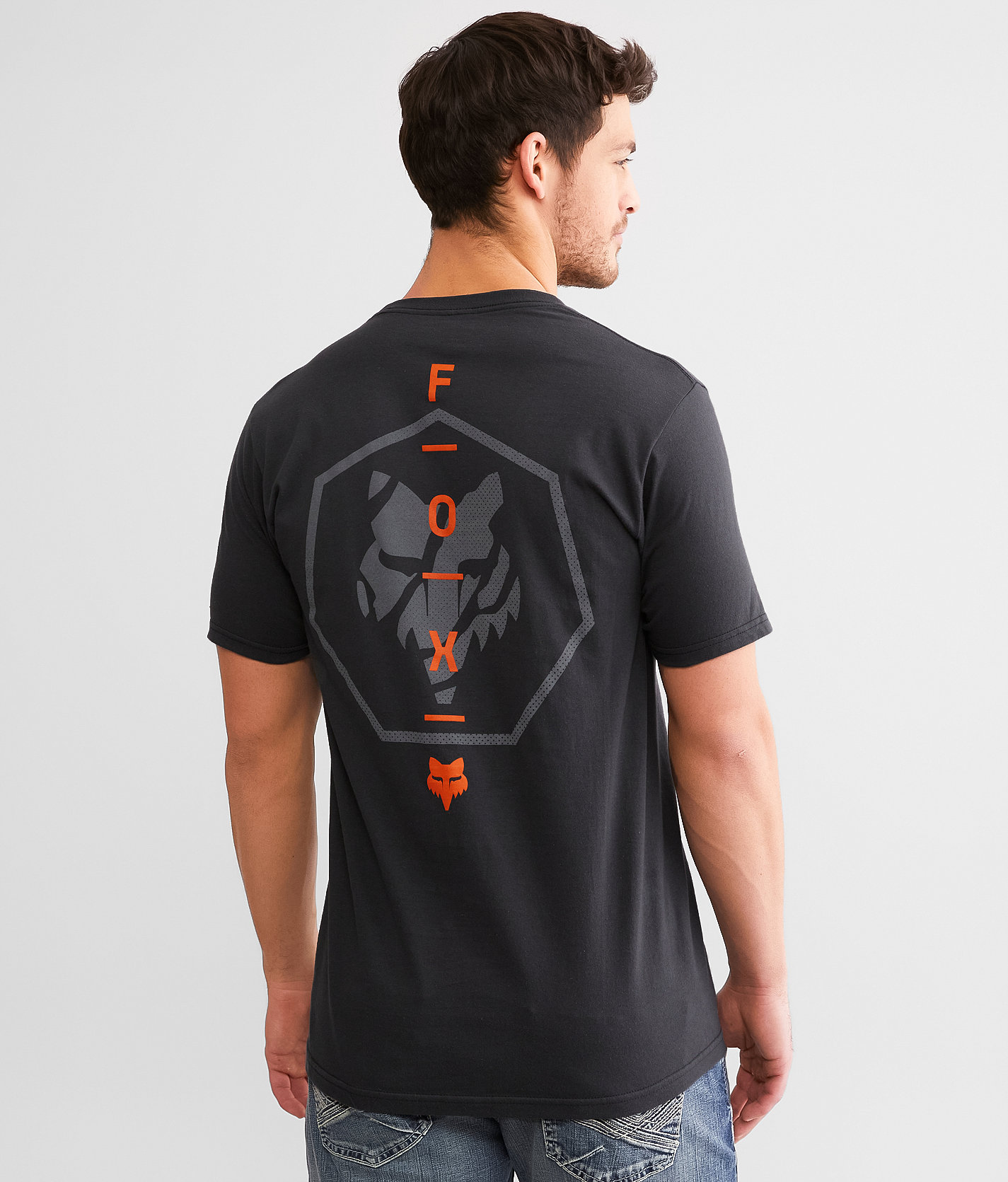 Fox 7 Point T-Shirt - Men's T-Shirts in Black Vintage