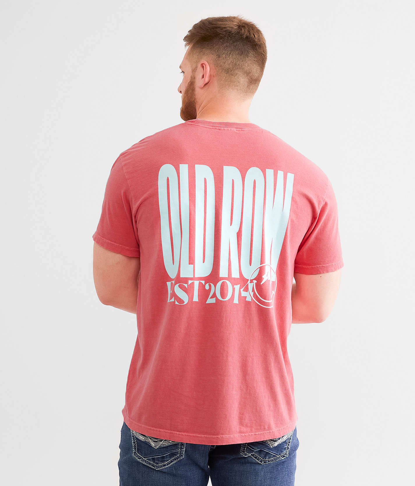 Old Row Smiley T-Shirt - Men's T-Shirts in Watermelon