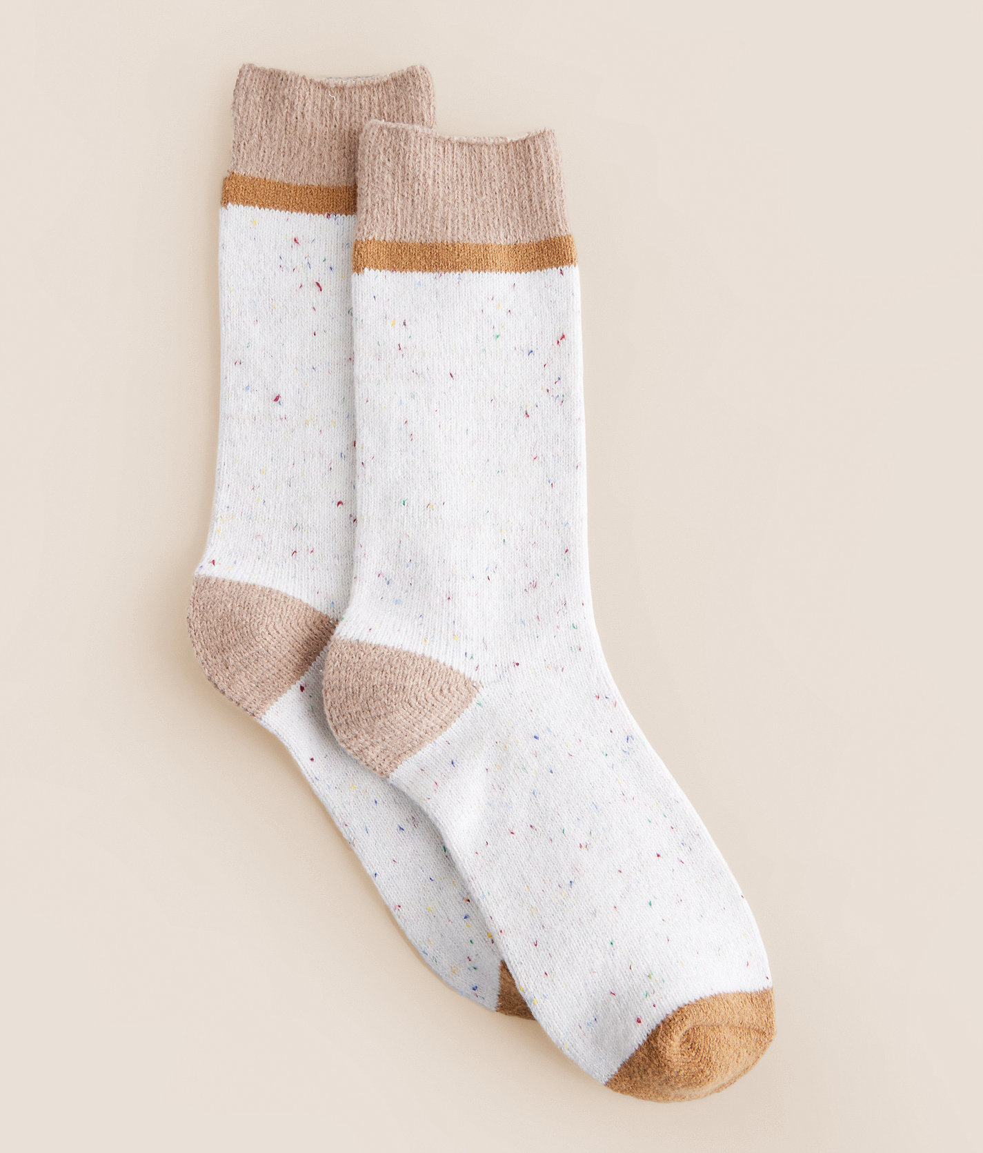 BKE Muk Luks Speckled Boot Socks - Women's Socks in Salted Caramel
