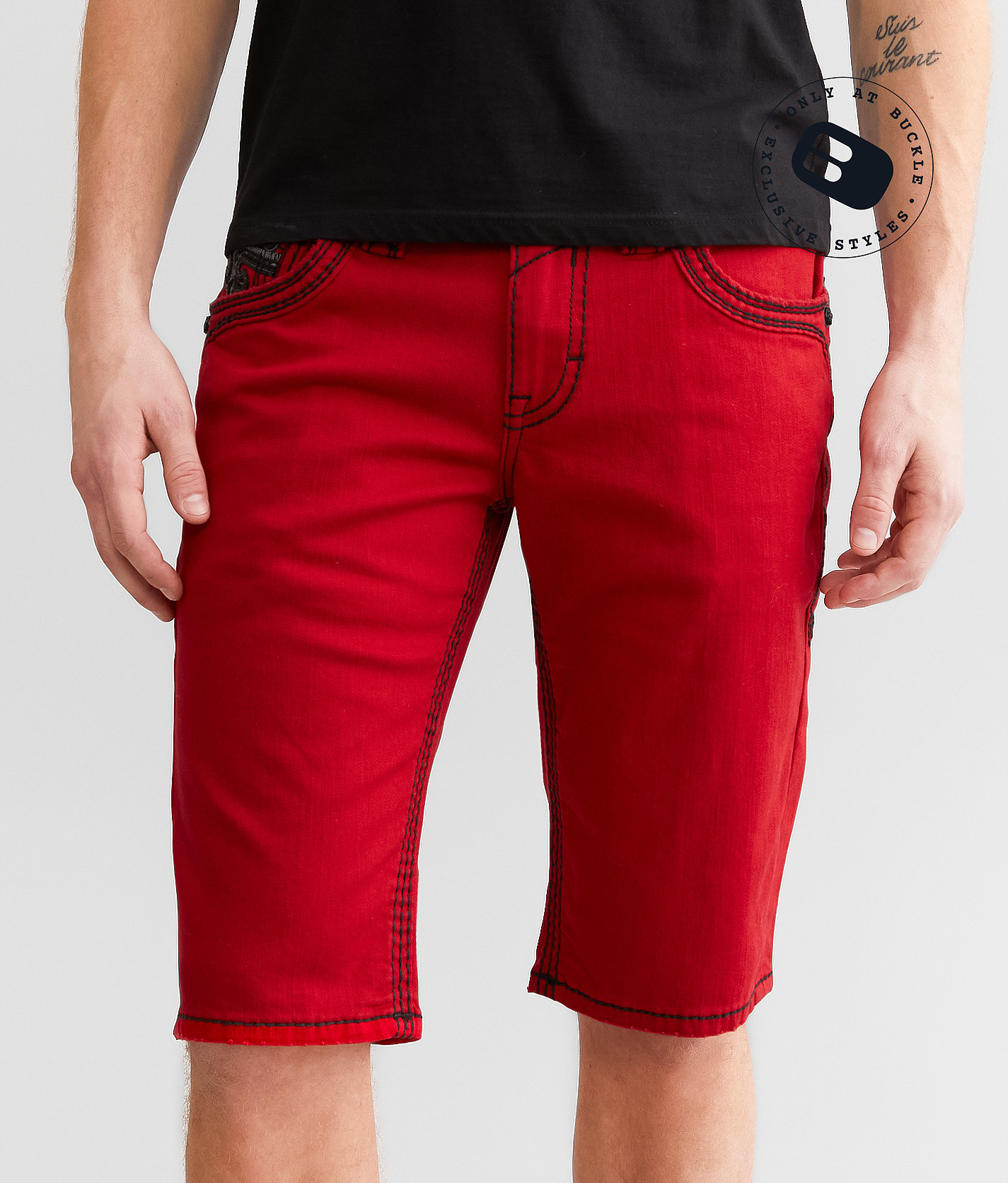 Rock Revival Kenley 14" Stretch Short - Men's Shorts in Kenley H204