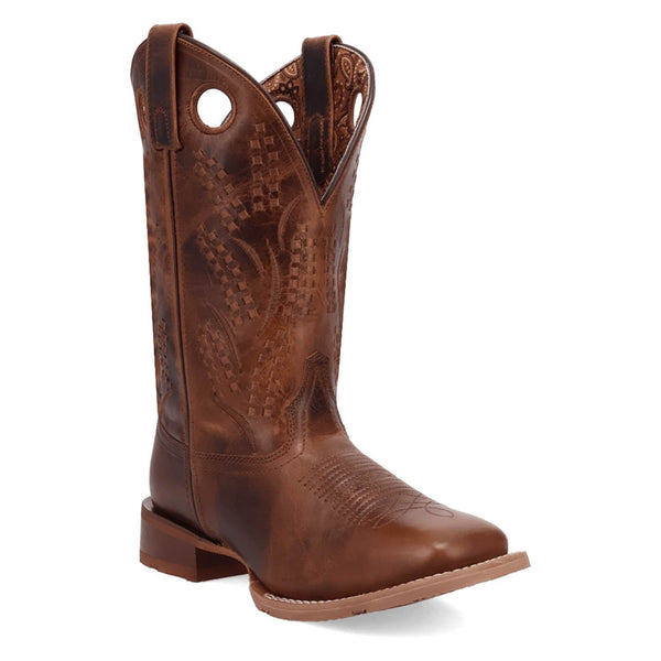Laredo Womens Dream Weaver Brown Leather 11in Cowboy Boots