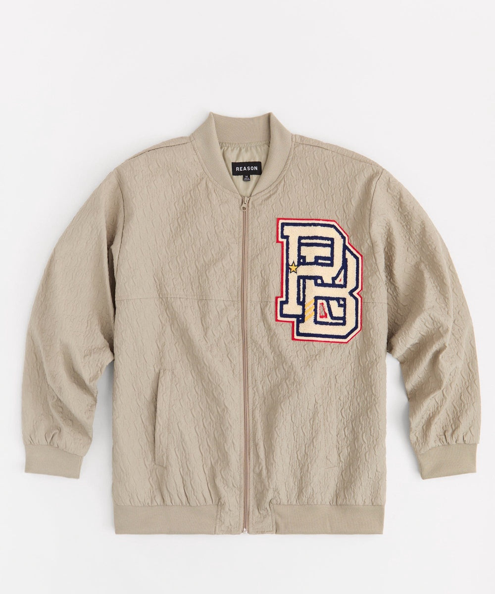 Coaches Chenille Patched Jacket - Light Green