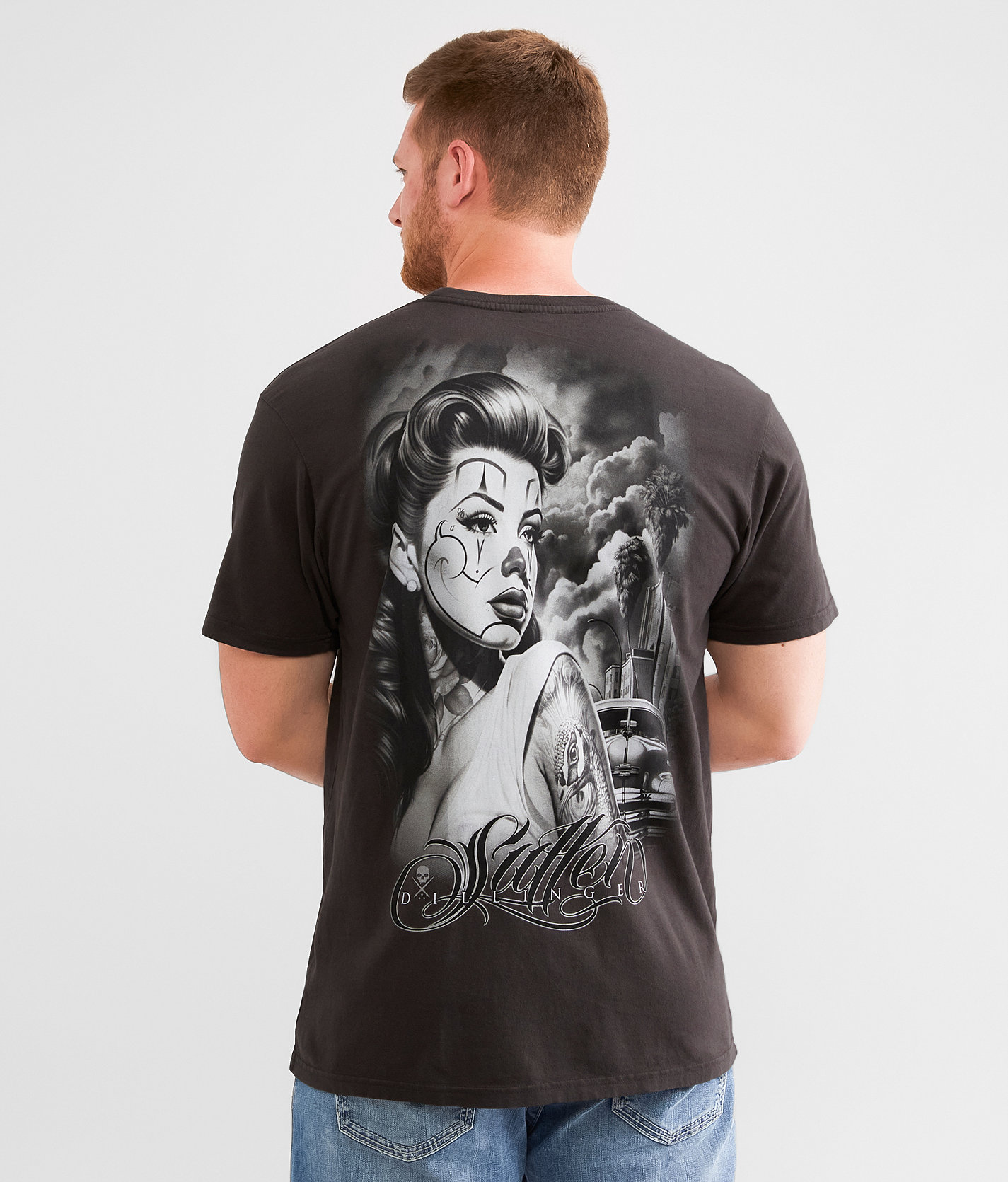 Sullen Dillinger T-Shirt - Men's T-Shirts in Vintage Black