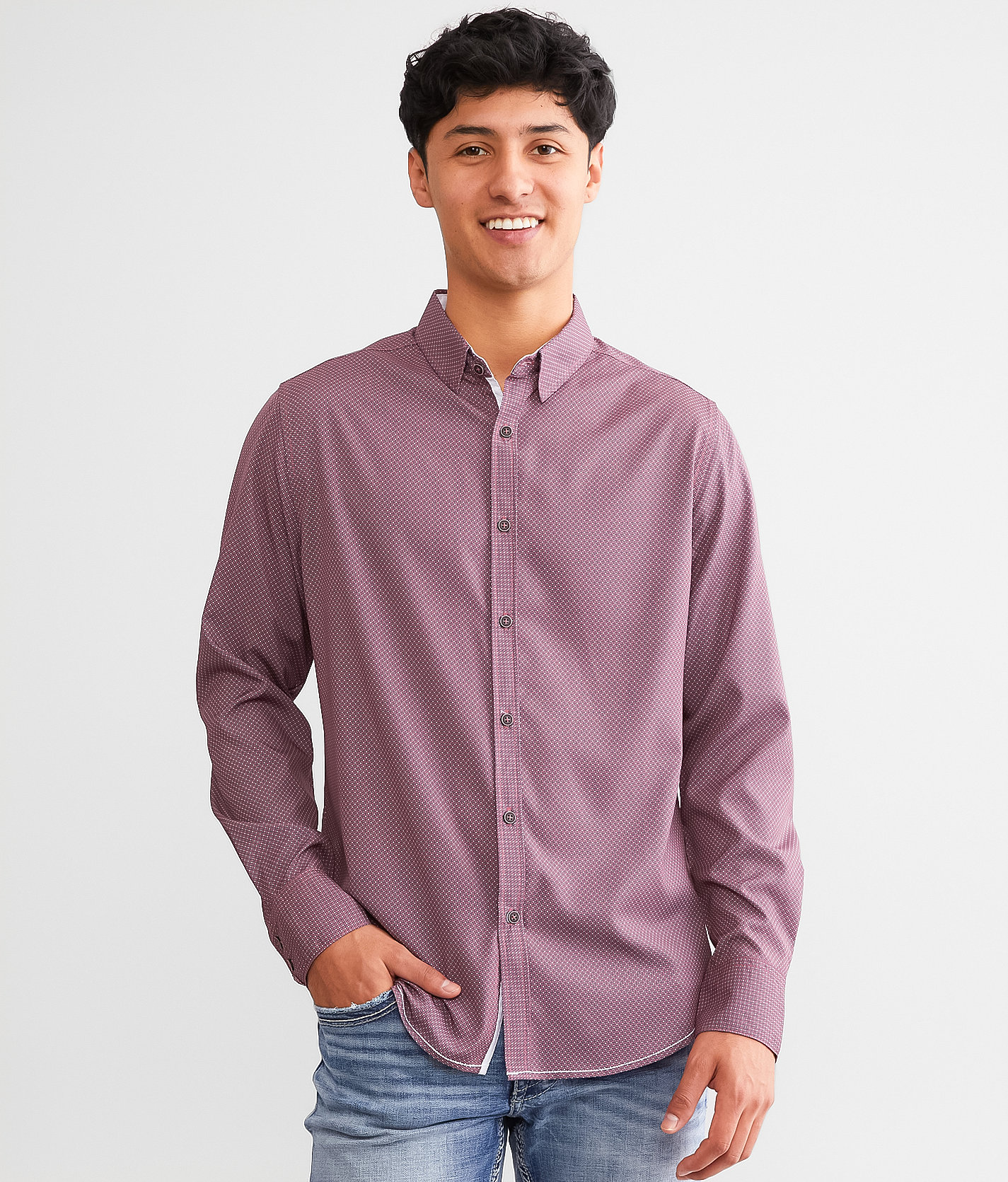 J.B. Holt Standard Performance Stretch Shirt - Men's Shirts in Withered Rose